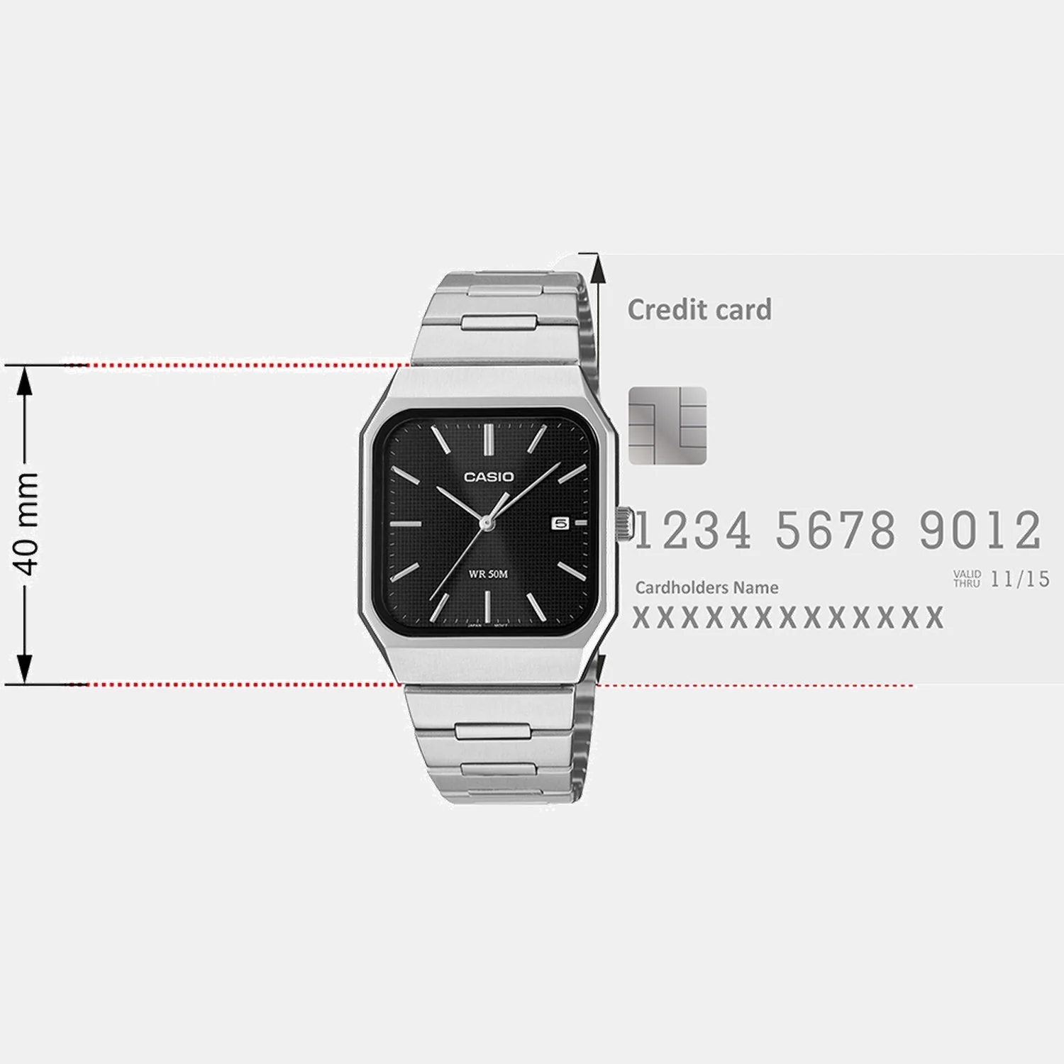 Enticer Men Quartz Black Dial Analog Stainless Steel Watch A2465 - Image 7
