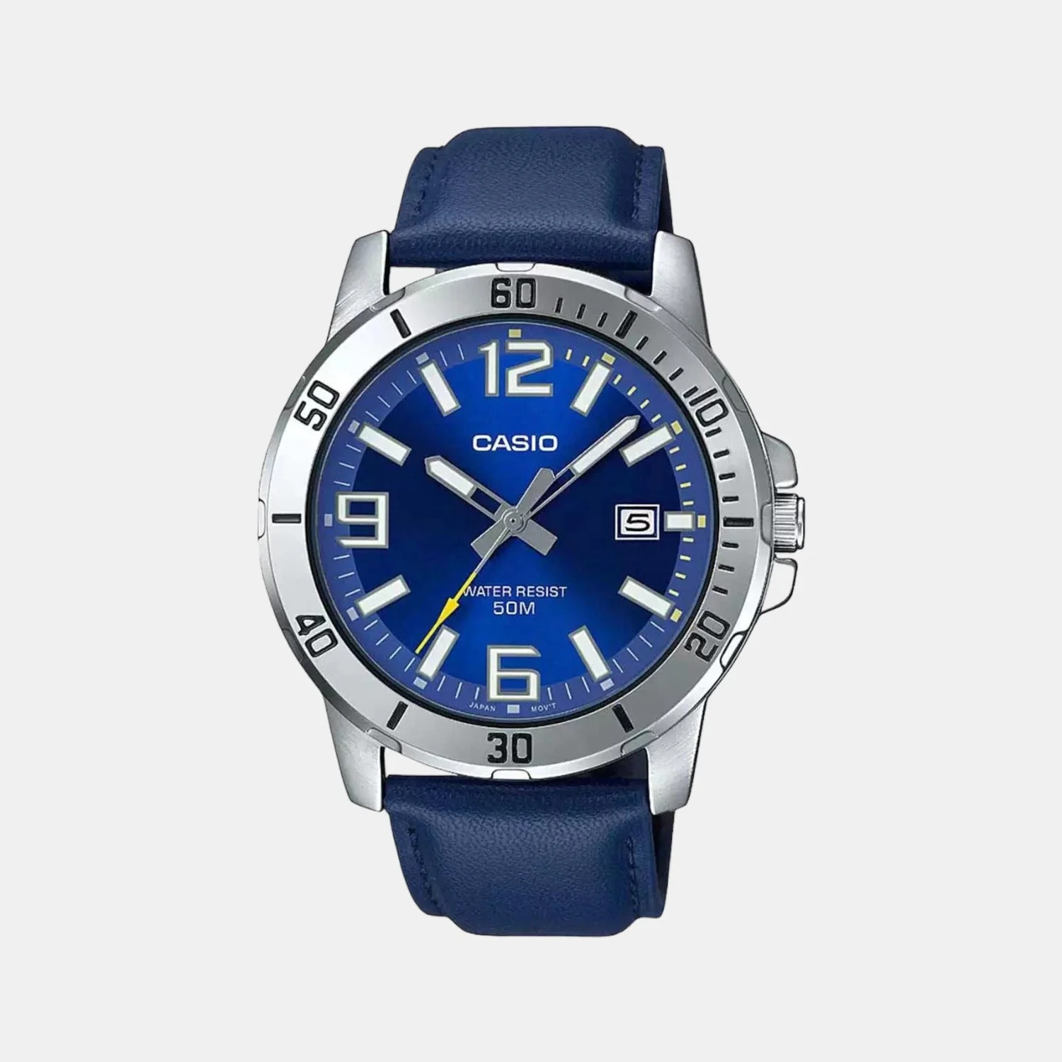 Enticer Men Quartz Blue Dial Analog Leather Watch A1737