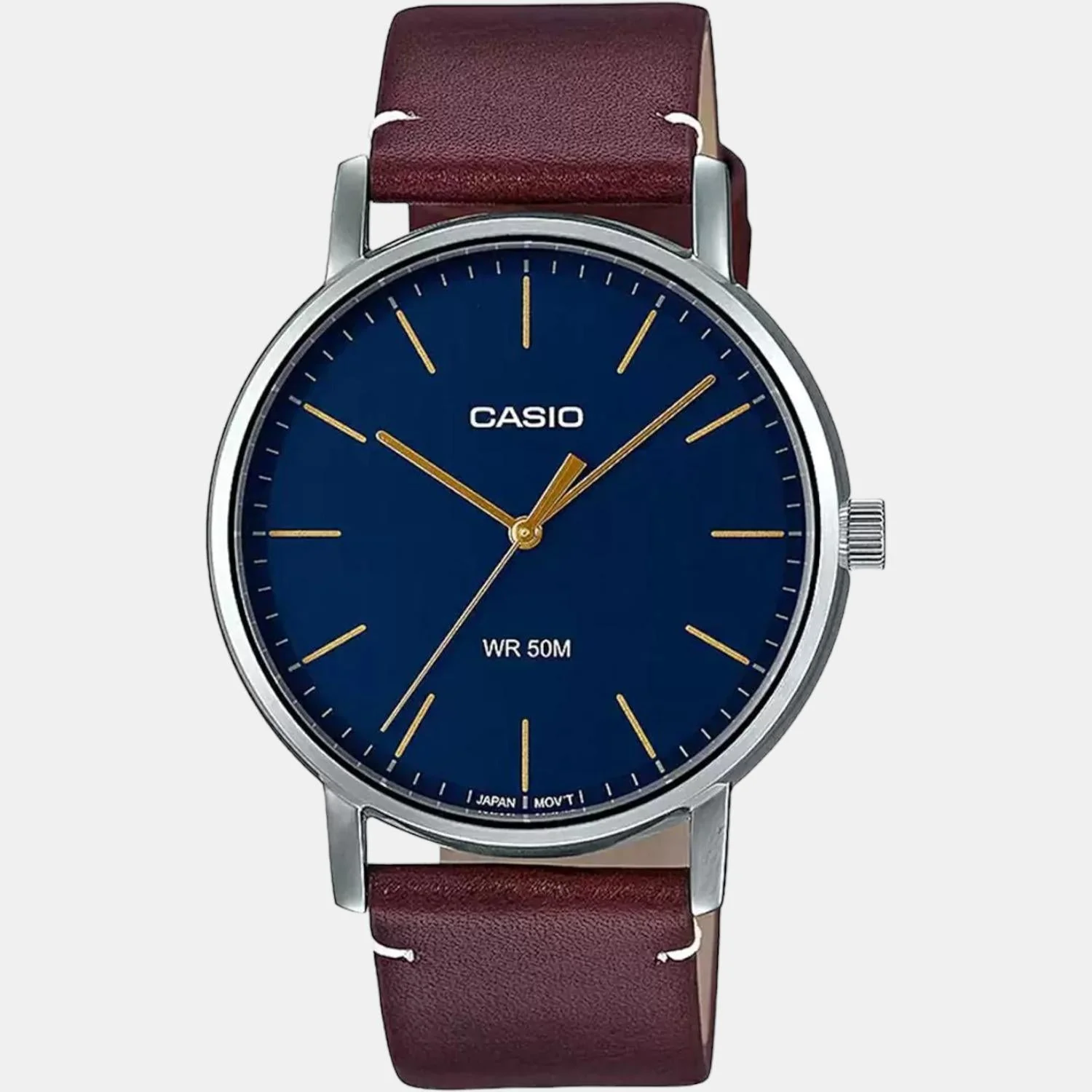Enticer Men Quartz Blue Dial Analog Leather Watch A1835 - Image 2
