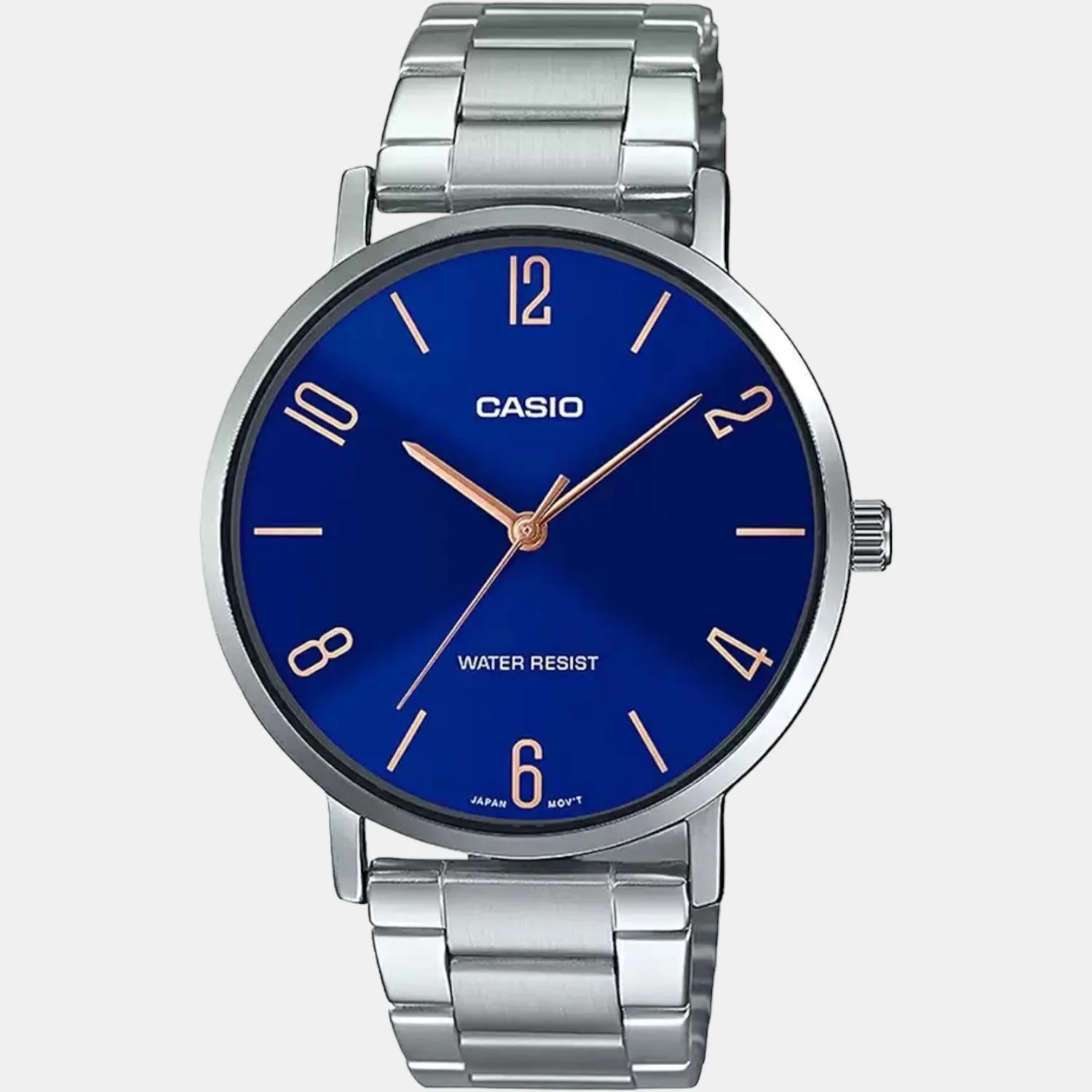 Enticer Men Quartz Blue Dial Analog Stainless Steel Watch A1816 - Image 2