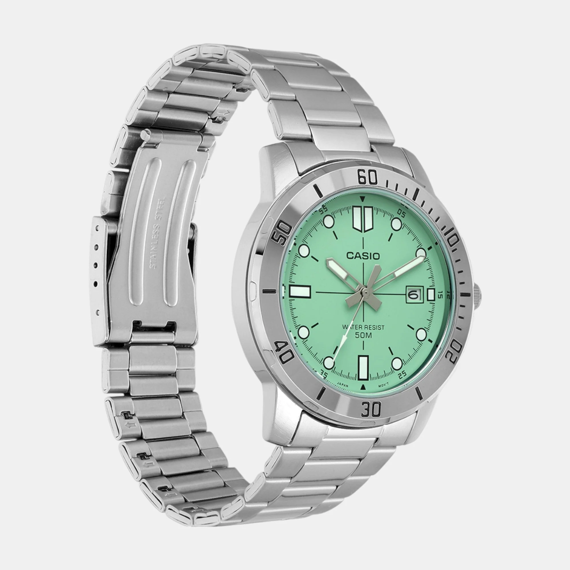 Enticer Men Quartz Blue Dial Analog Stainless Steel Watch A2336 - Image 3