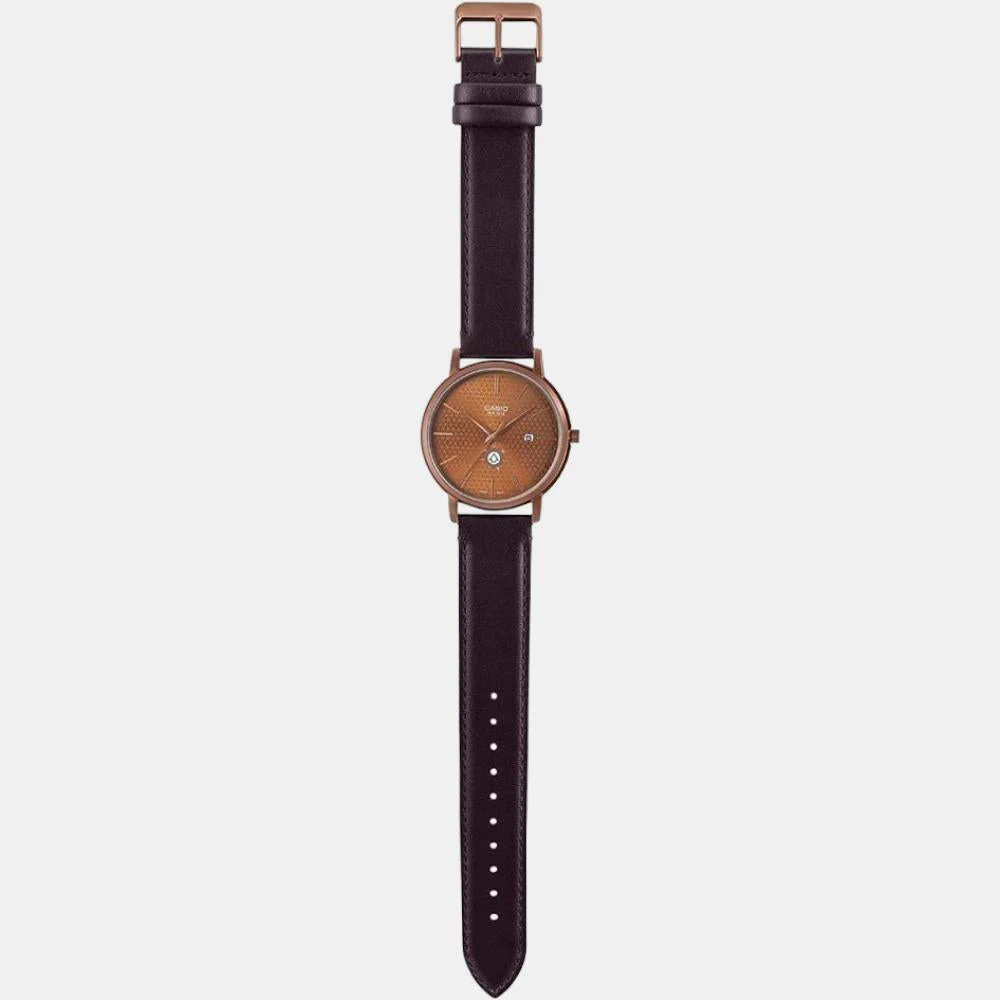 Enticer Men Quartz Brown Dial Analog Leather Watch A2054 - Image 5