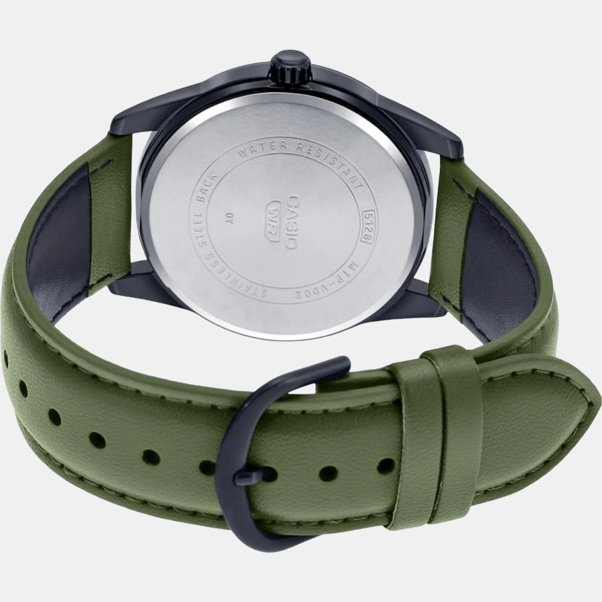 Enticer Men Quartz Green Dial Analog Leather Watch A1945 - Image 4