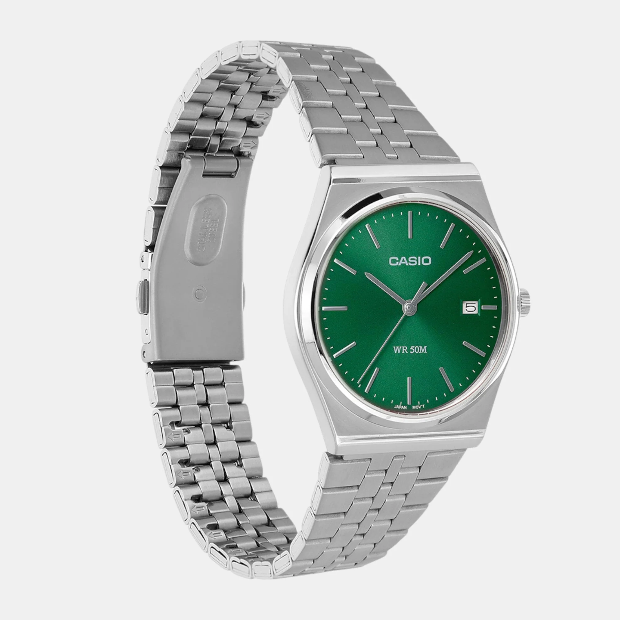 Enticer Men Quartz Green Dial Analog Stainless Steel Watch A2236 - Image 3
