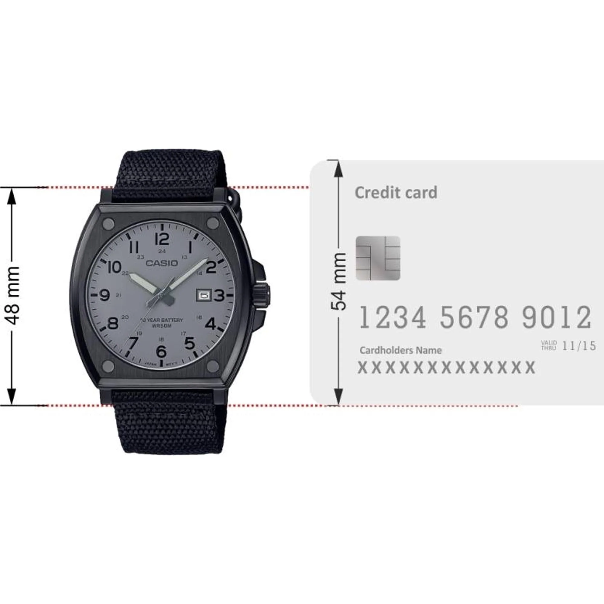 Enticer Men Quartz Grey Dial Analog Fabric Watch A2123 - Image 6