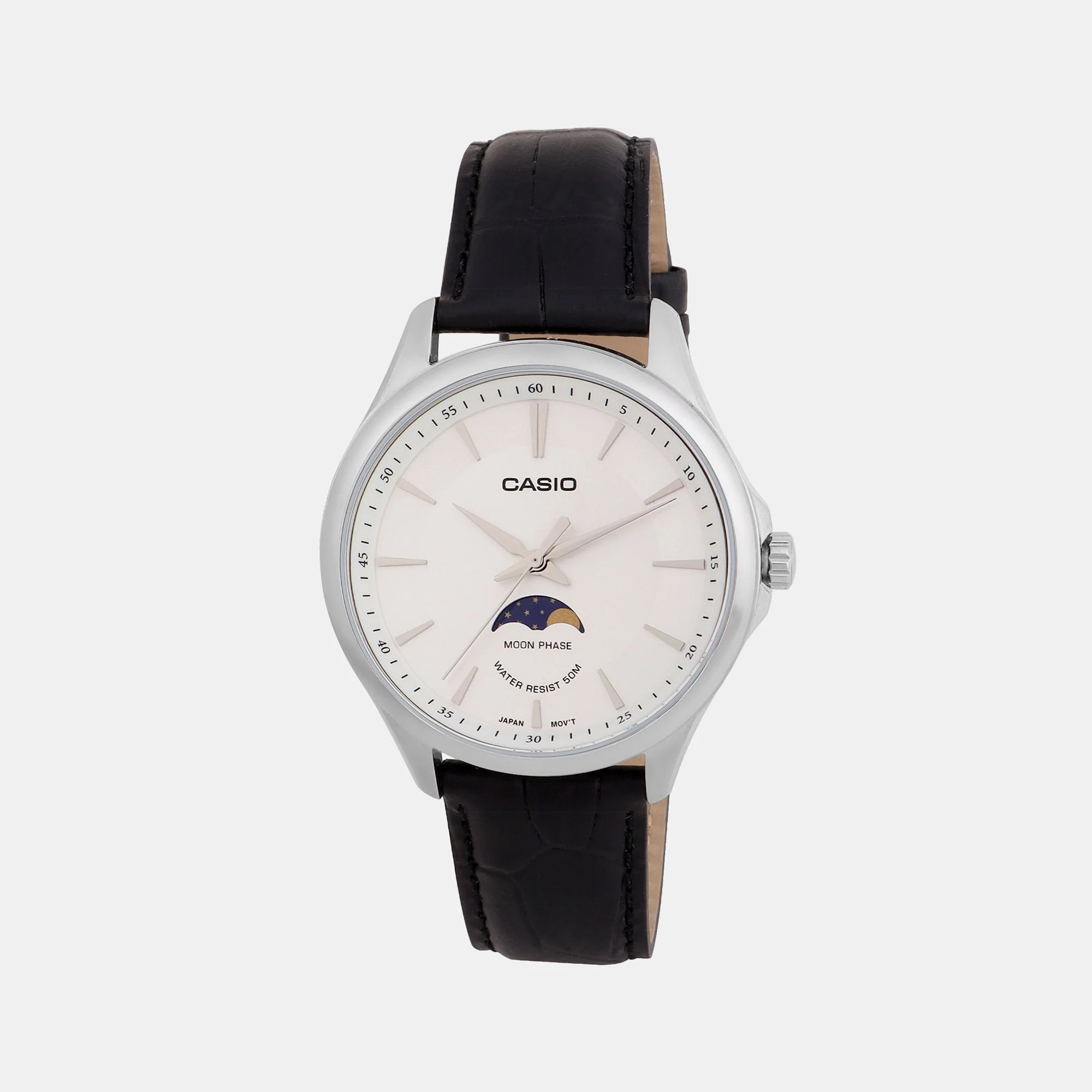 Enticer Men Quartz White Dial Analog Leather Watch A2168