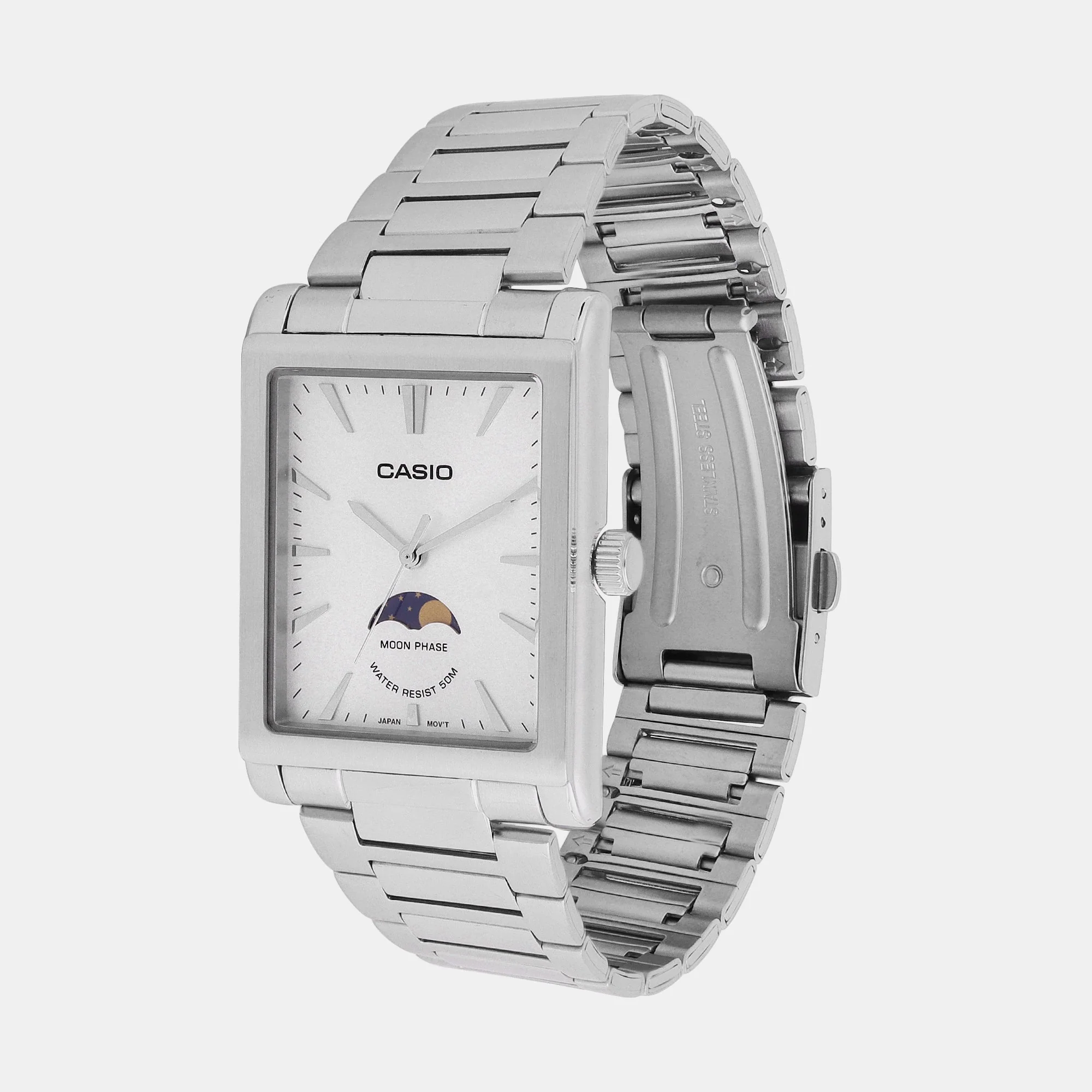 Enticer Men Quartz White Dial Analog Stainless Steel Watch A2171 - Image 2