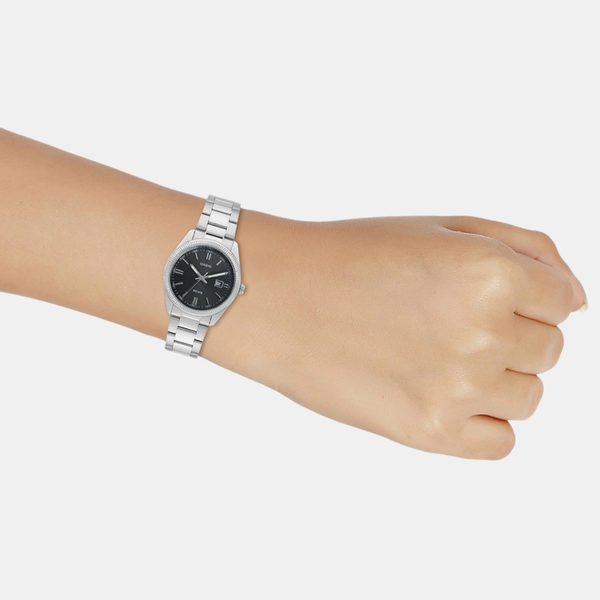 Enticer Women Quartz Black Dial Analog Stainless Steel Watch A1535 - Image 7