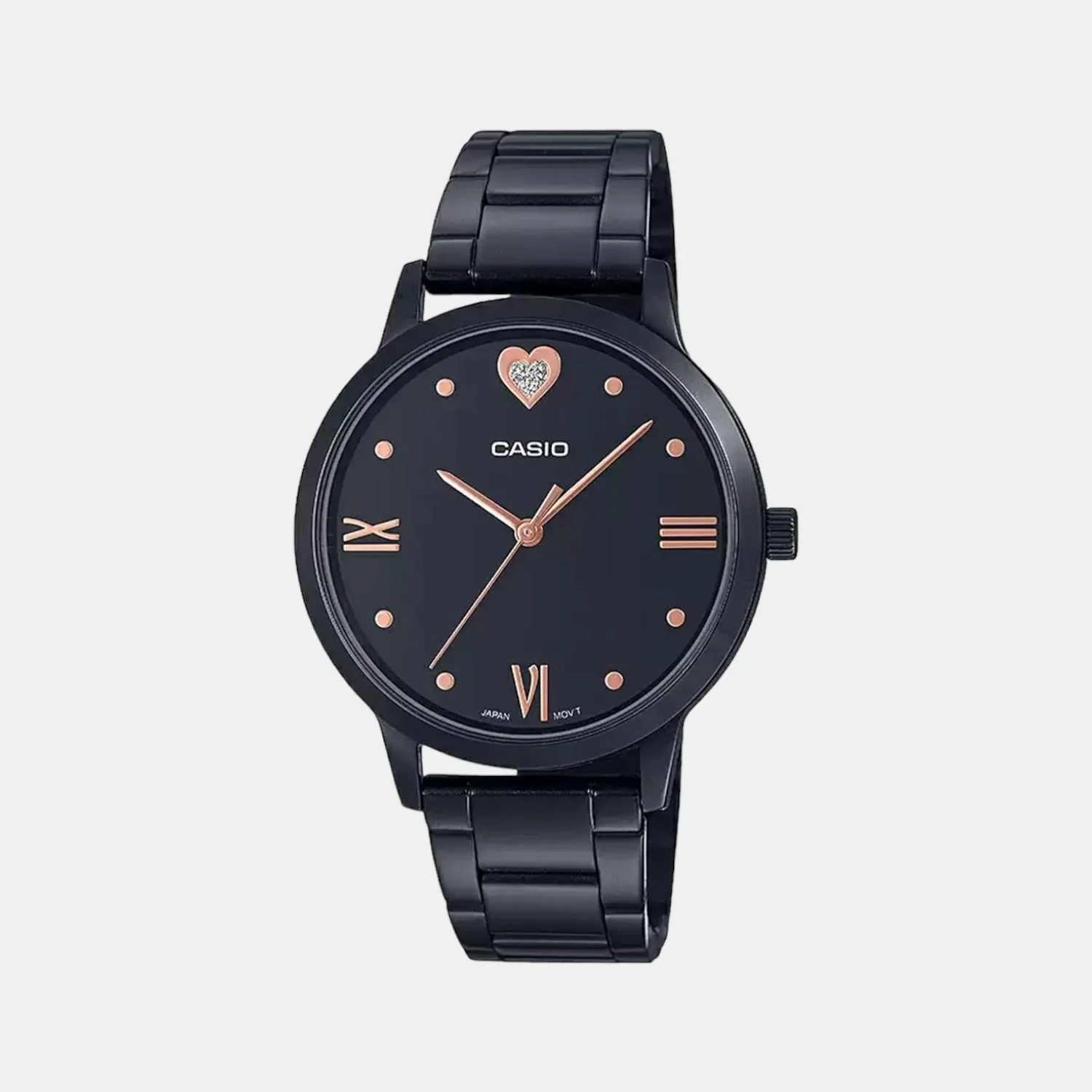Enticer Women Quartz Black Dial Analog Stainless Steel Watch A1992