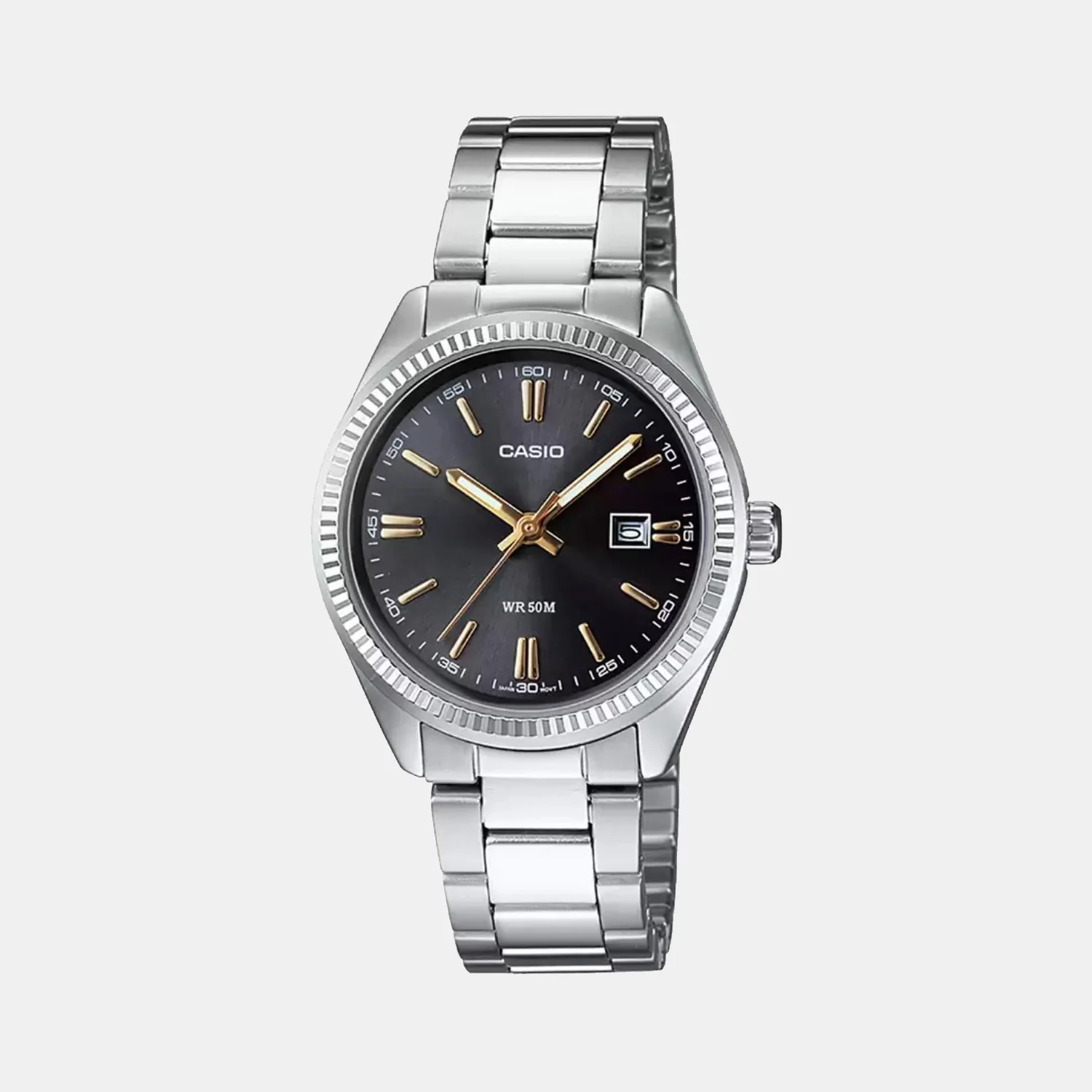 Enticer Women Quartz Black Dial Analog Stainless Steel Watch A474