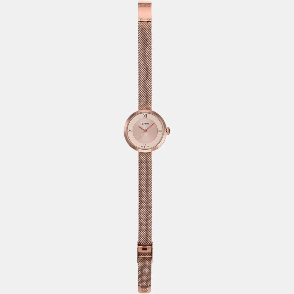 Enticer Women Quartz Rose Gold Dial Analog Stainless Steel Watch A1852 - Image 5