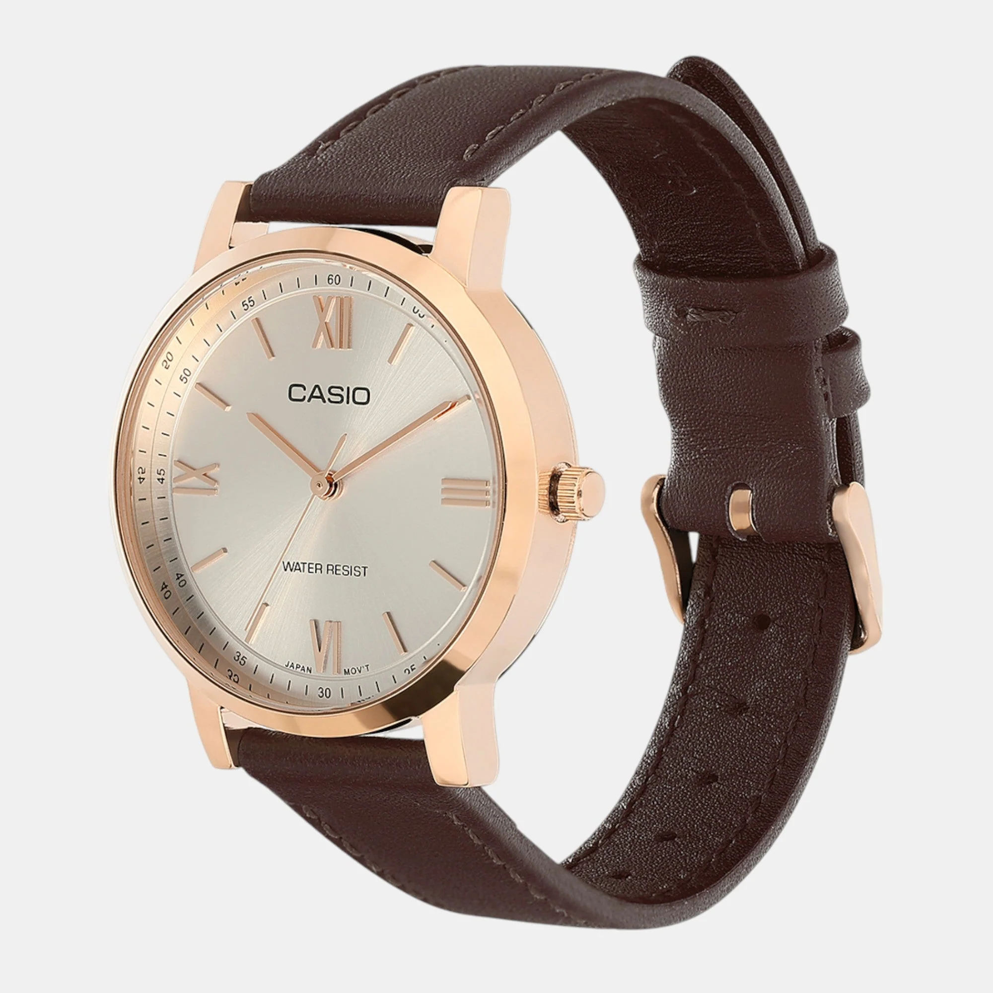 Enticer Women Quartz Silver Dial Analog Leather Watch A2163 - Image 2