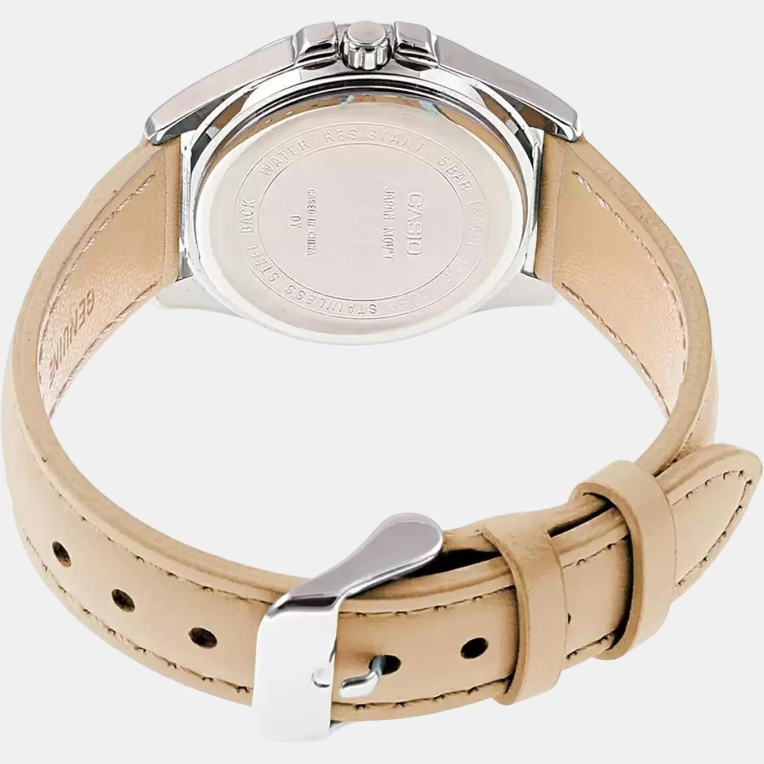 Enticer Women Quartz Silver Dial Chronograph Leather Watch A1581 - Image 5