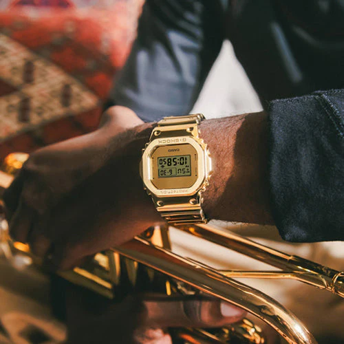 Casio G-Shock FINE METALLIC Series G-STEEL 5600 Series Gold Dial Men 43.2mm G1667 GM-5600YMG-9 - Image 5