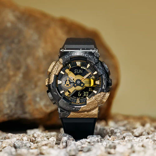 Casio G-Shock G-SHOCK 40th Anniversary Adventurer’s Stone Series 110 Series Gold Dial Men 48.8mm G1346 GM-114GEM-1A9 - Image 3