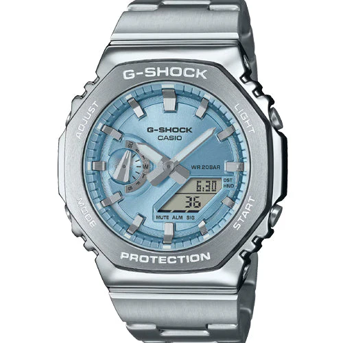 Casio G-Shock G-Steel Ice Blue Dial Men 44.4mm G1613 GM-2110D-2A