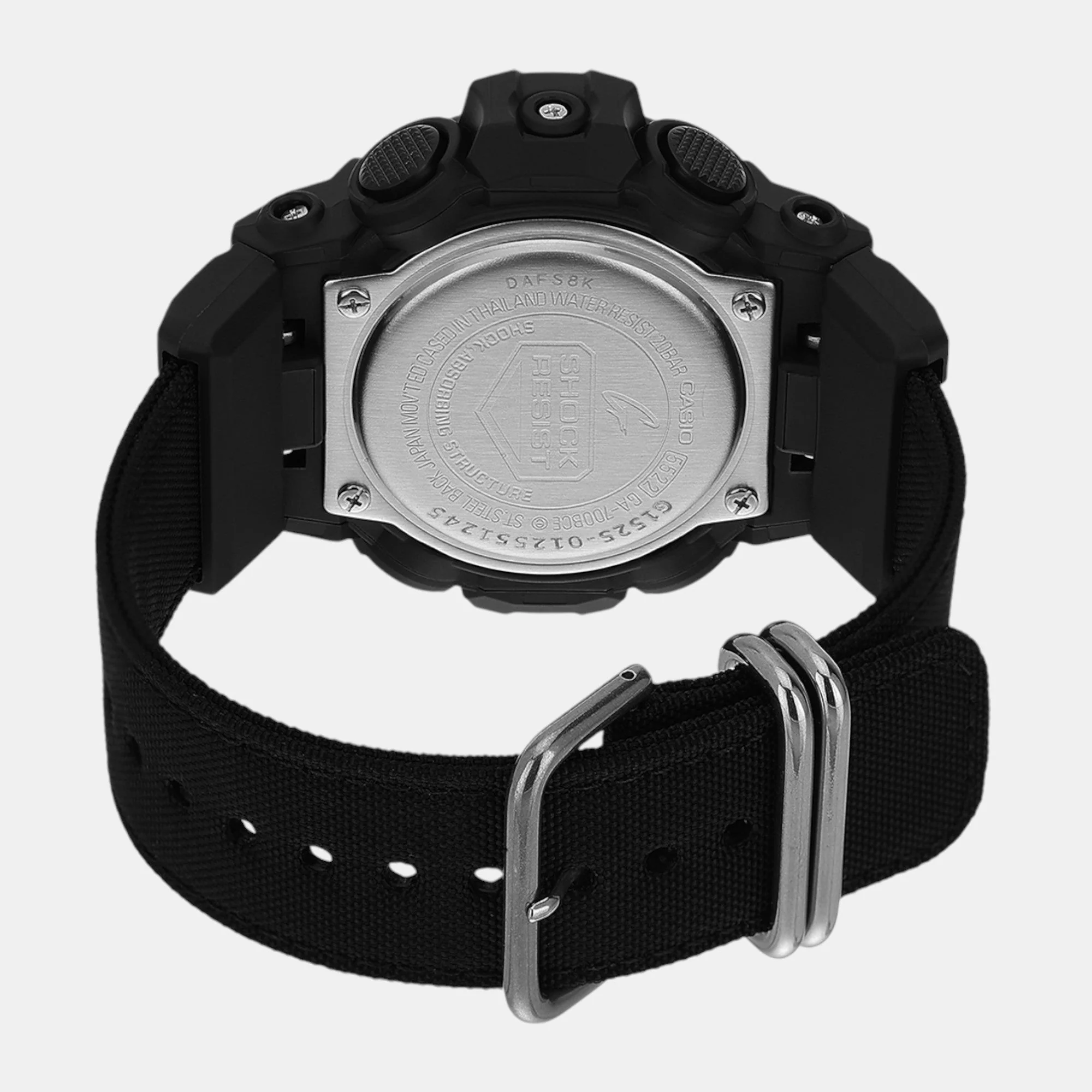 G-Shock Men Quartz Black Dial Analog-Digital Fabric Watch G1525 - Image 4