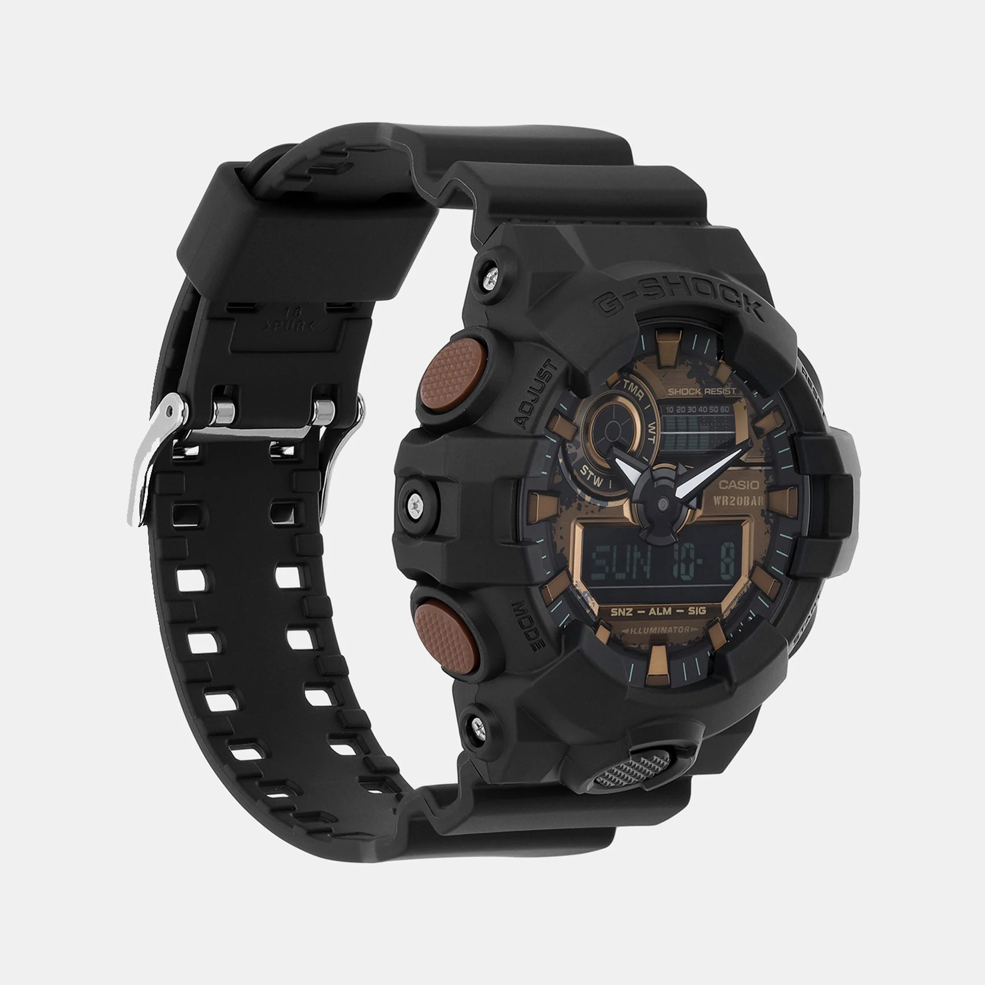 G-Shock Men Quartz Black Dial Analog-Digital Resin Watch G1389 - Image 3