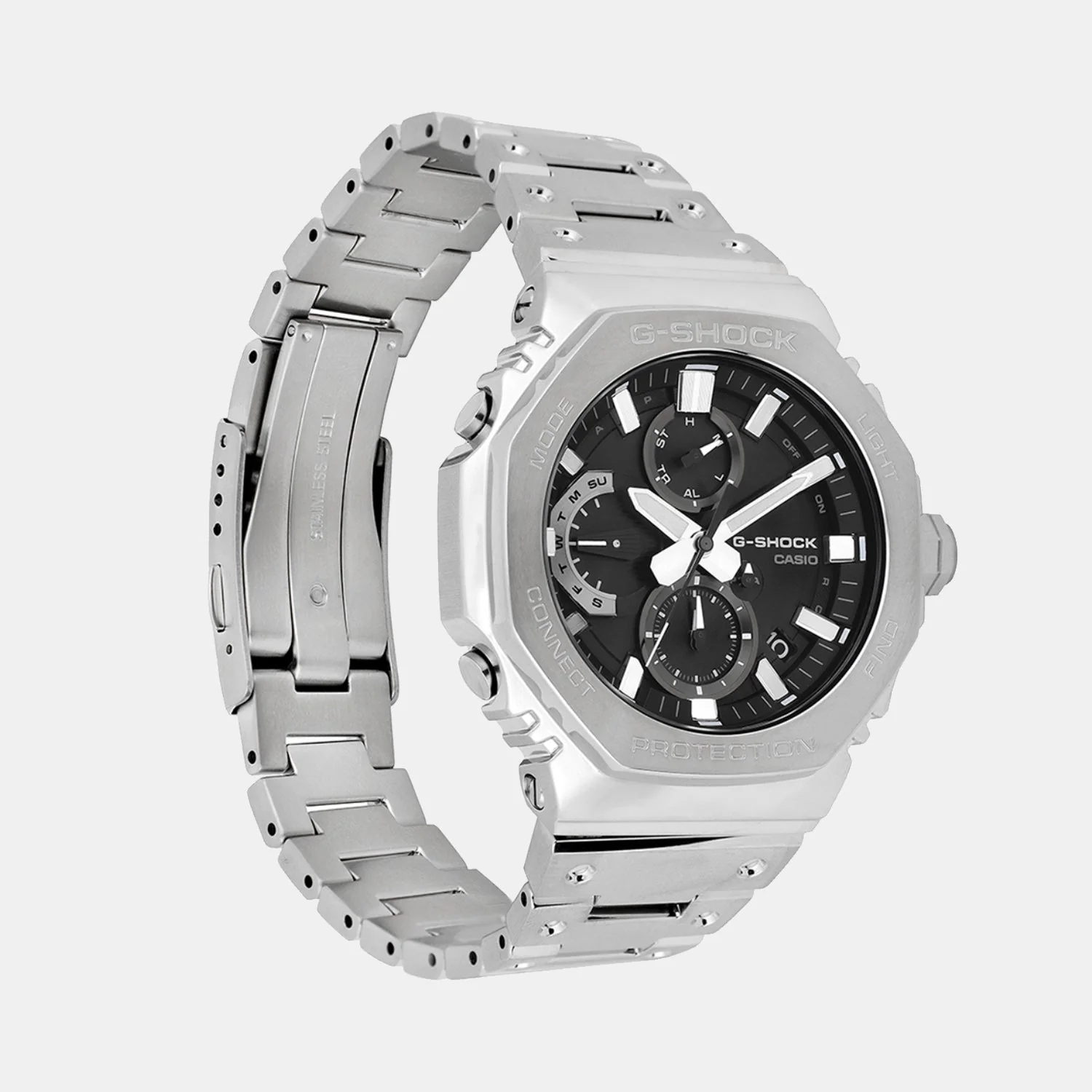 G-Shock Men Quartz Black Dial Chronograph Stainless Steel Watch G1631 - Image 5