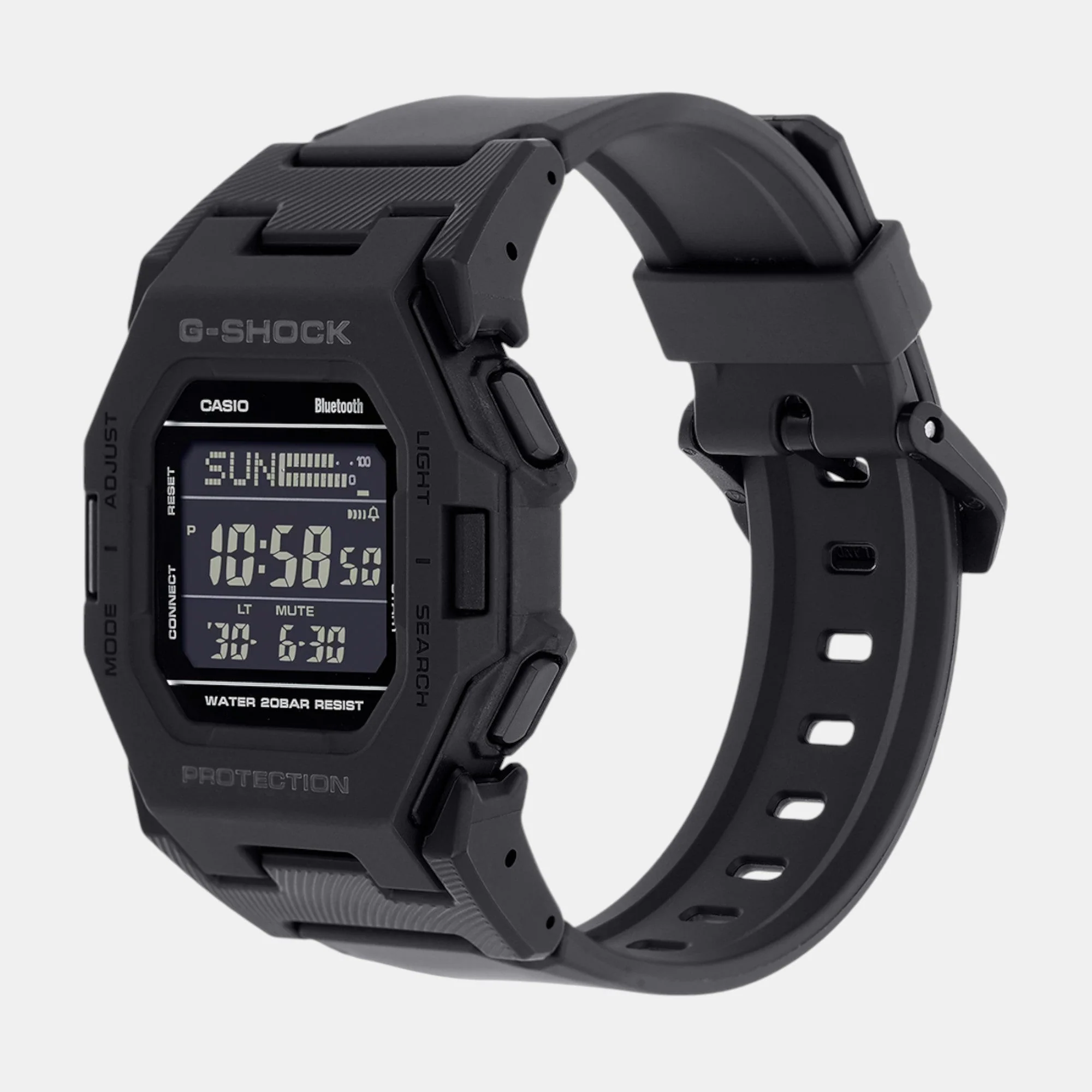 G-Shock Men Quartz Black Dial Digital Resin Watch G1555 - Image 3