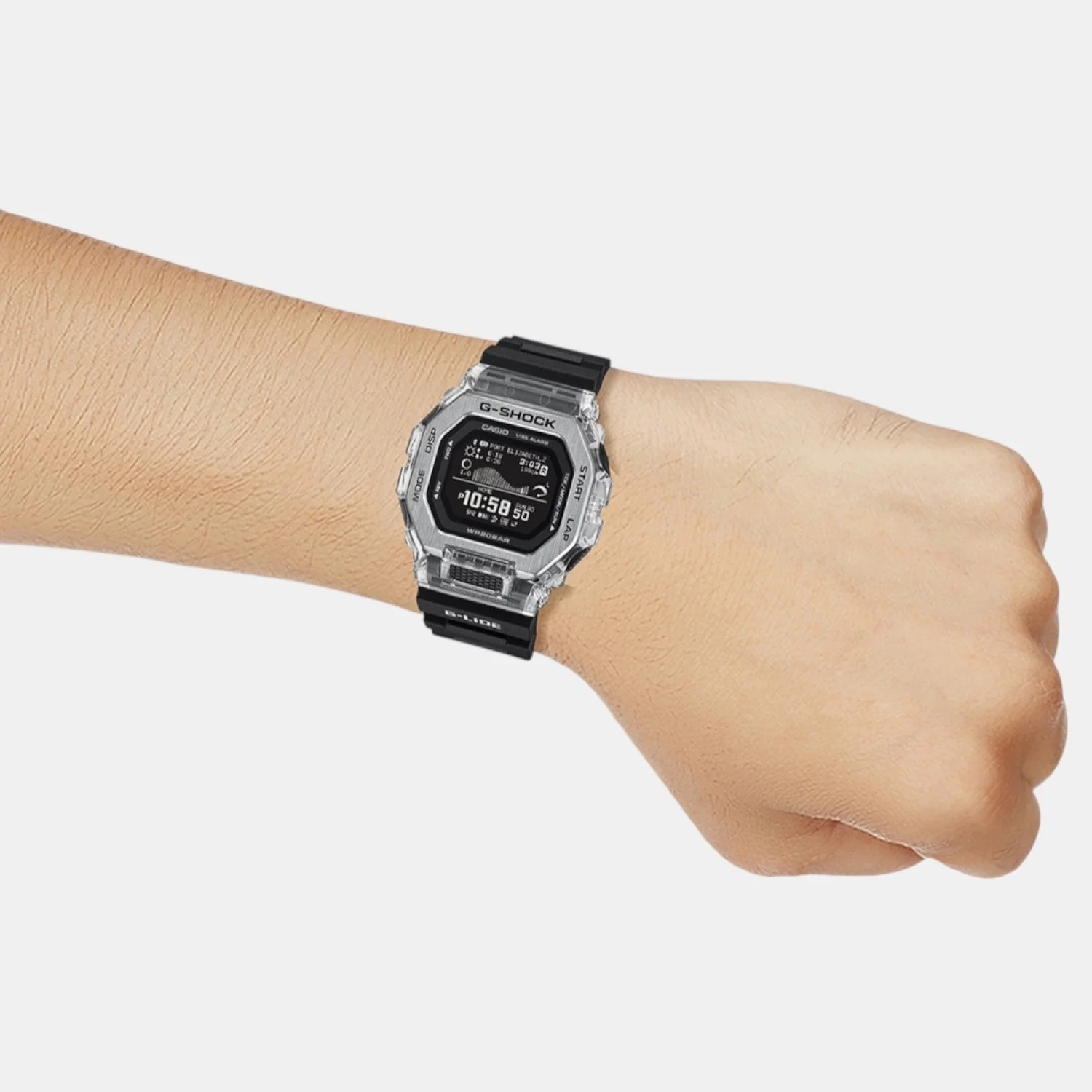 G-Shock Men Quartz Black Dial Digital Resin Watch G1708 - Image 4