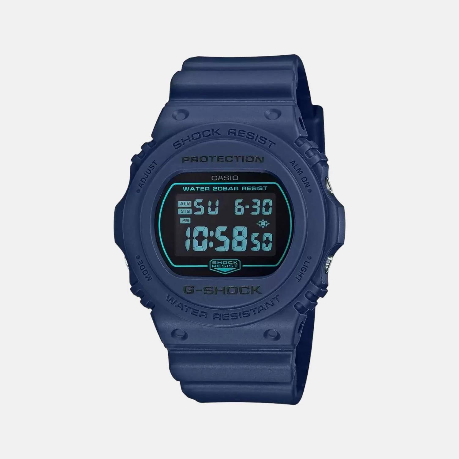 G-Shock Men Quartz Black Dial Digital Resin Watch G966