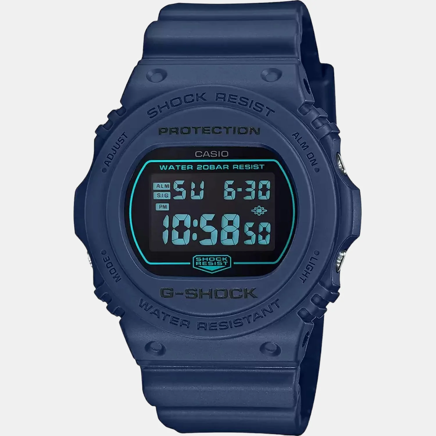 G-Shock Men Quartz Black Dial Digital Resin Watch G966 - Image 2