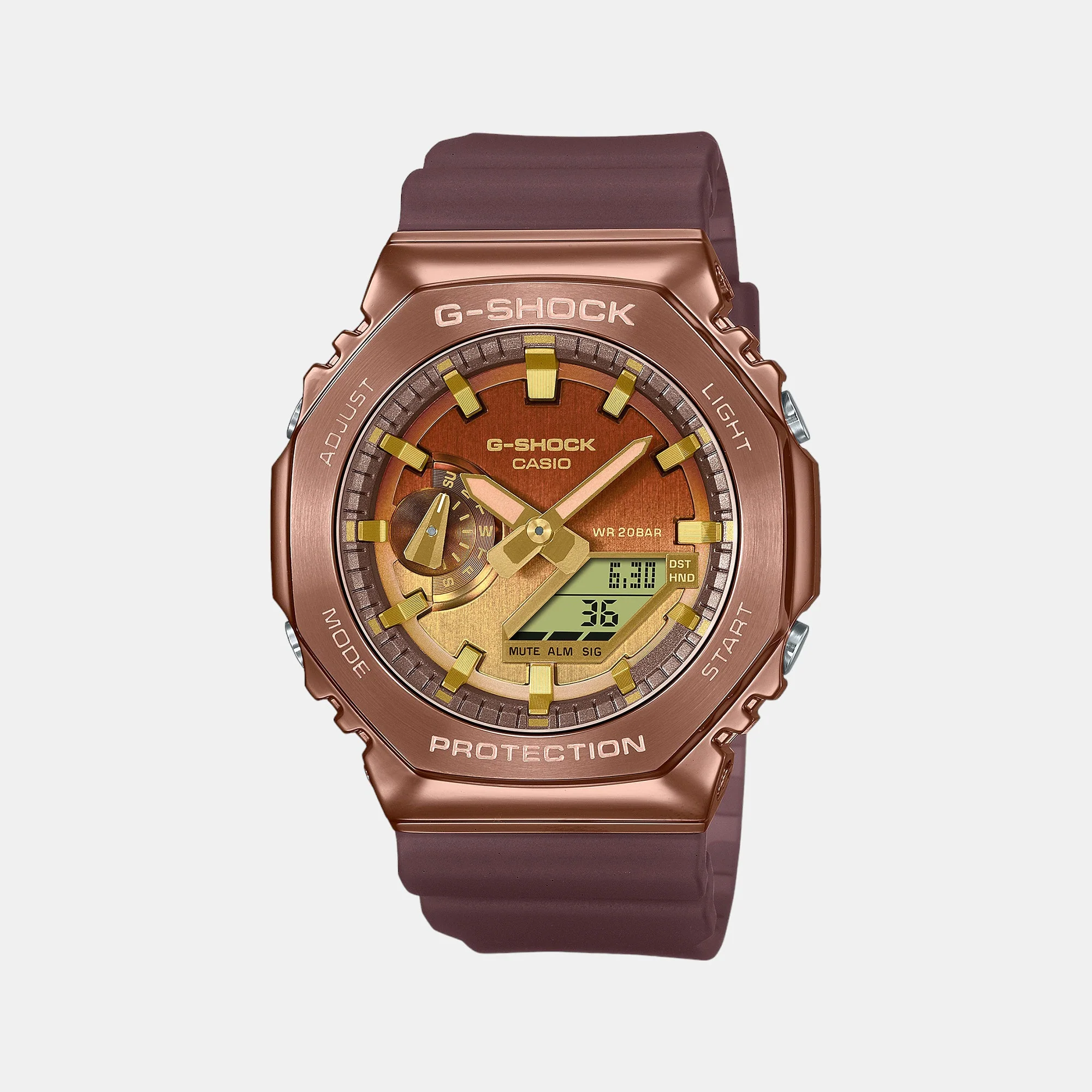 G-Shock Men Quartz Brown Dial Analog-Digital Resin Watch G1436