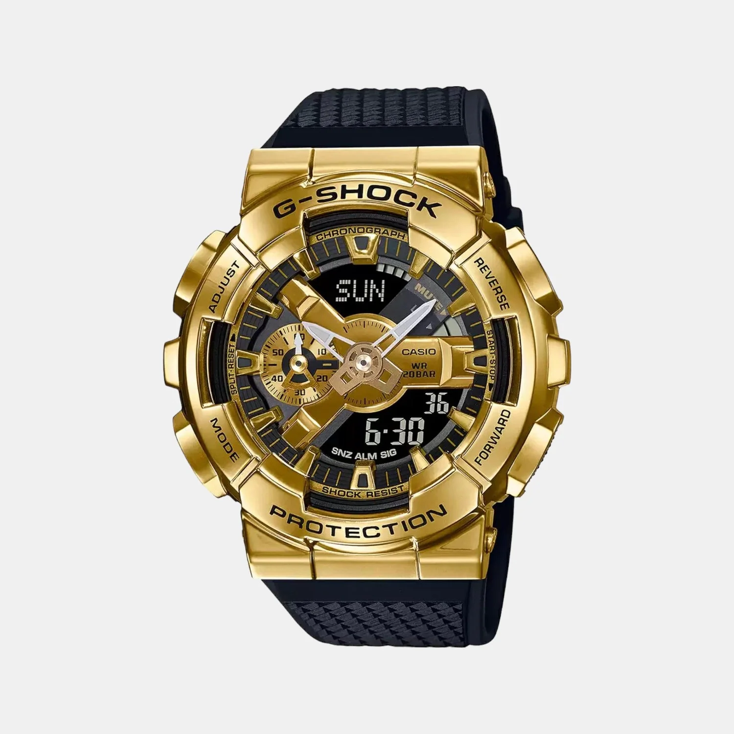 G-Shock Men Quartz Gold Dial Analog-Digital Resin Watch G1053