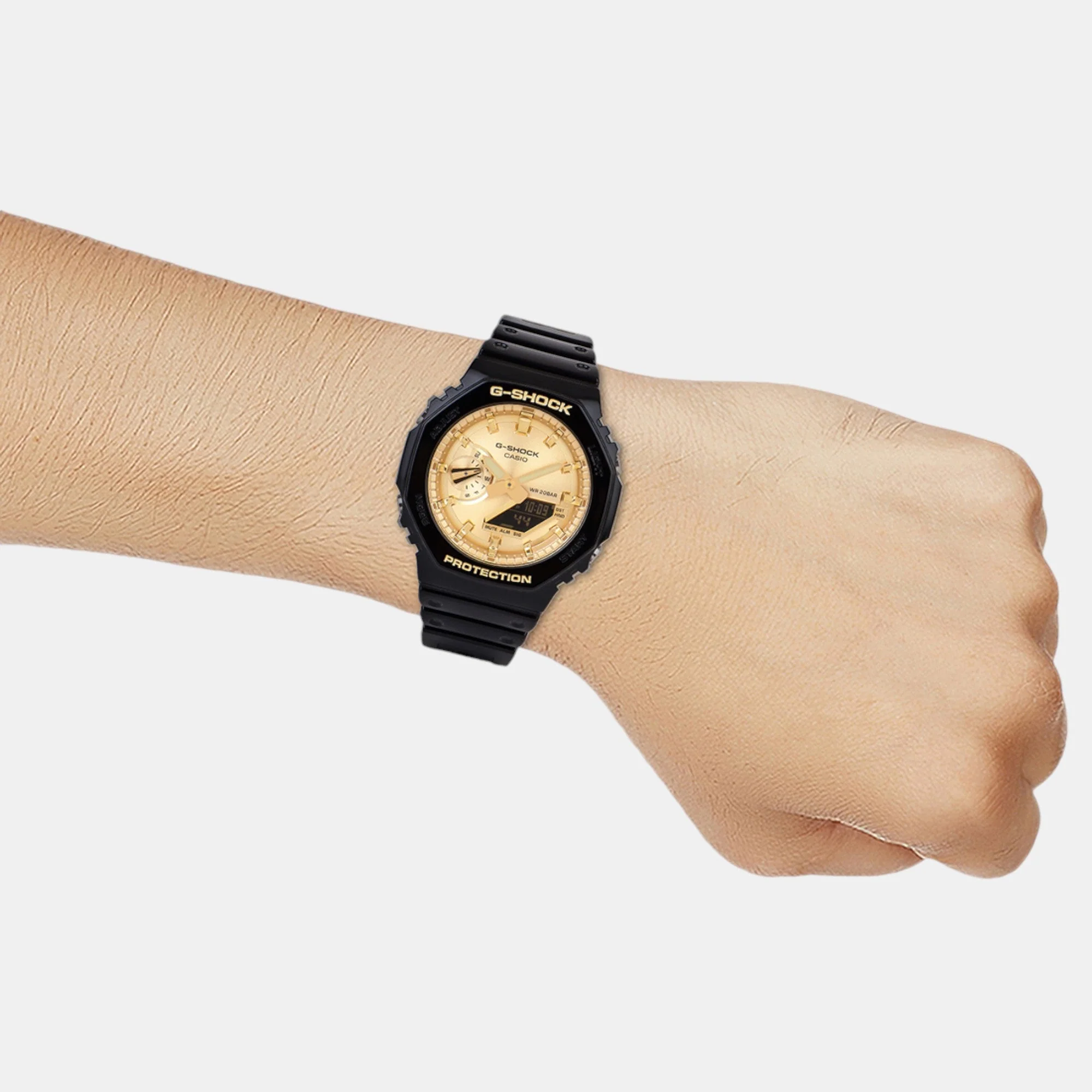 G-Shock Men Quartz Gold Dial Analog-Digital Resin Watch G1453 - Image 7