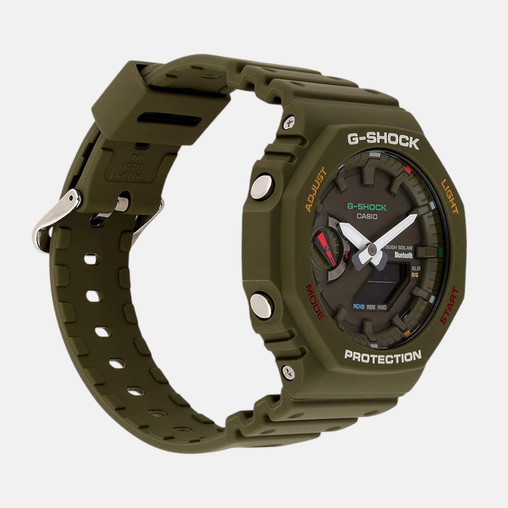G-Shock Men Quartz Green Dial Analog-Digital Resin Watch G1477 - Image 2