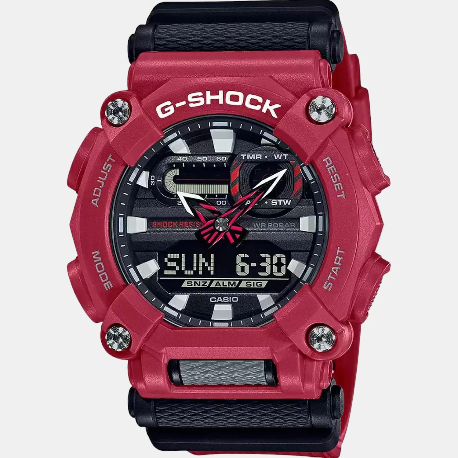 G-Shock Men Quartz Red Dial Analog-Digital Resin Watch G1059 - Image 2
