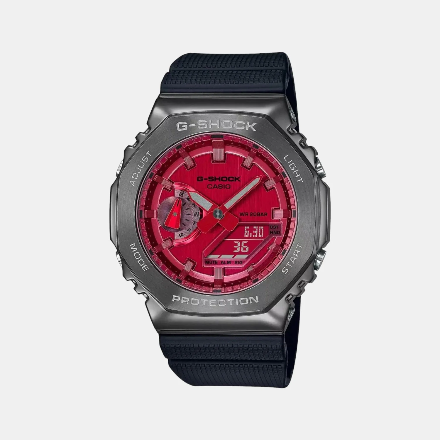 G-Shock Men Quartz Red Dial Analog-Digital Resin Watch G1161