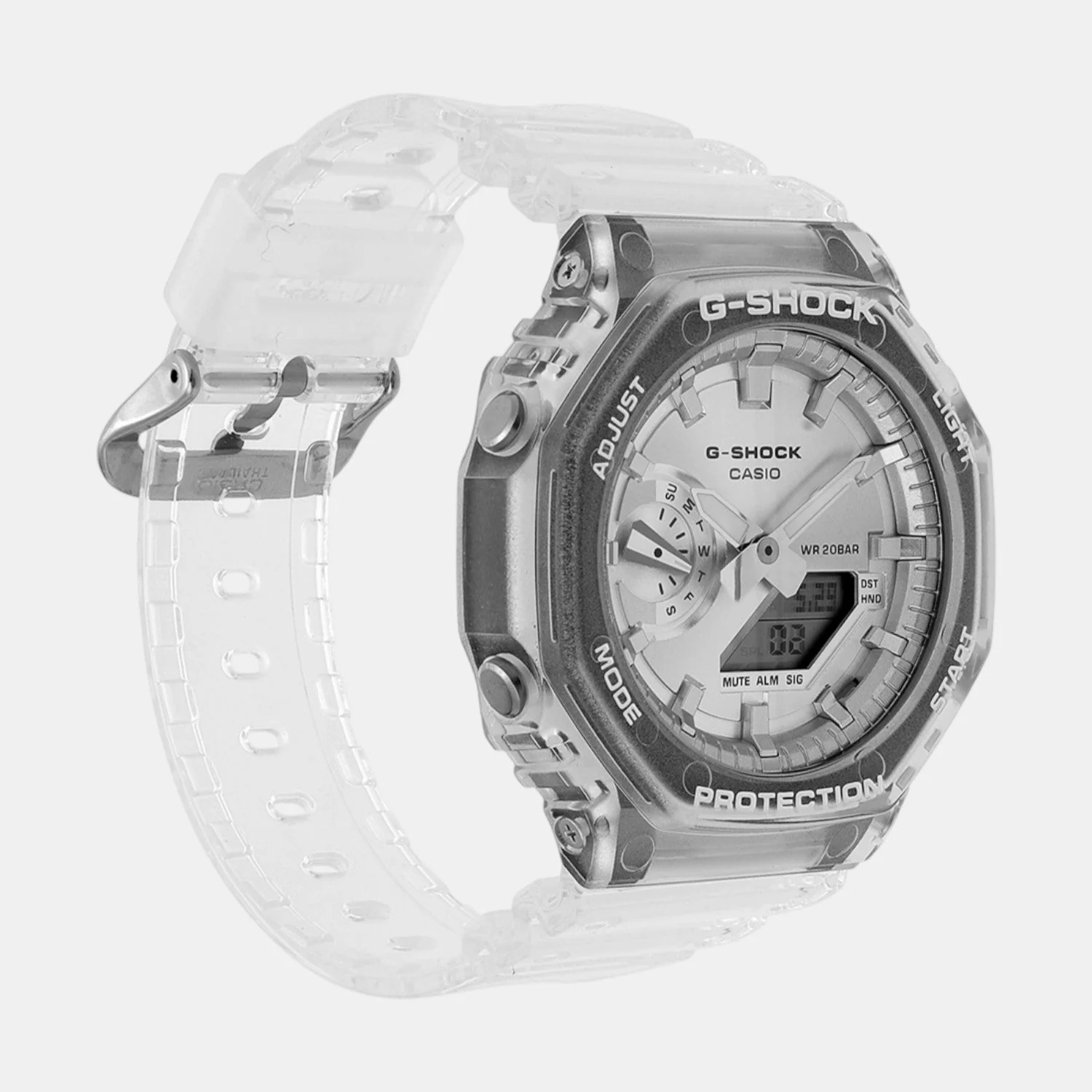 G-Shock Men Quartz Silver Dial Analog Resin Watch G1691 - Image 2
