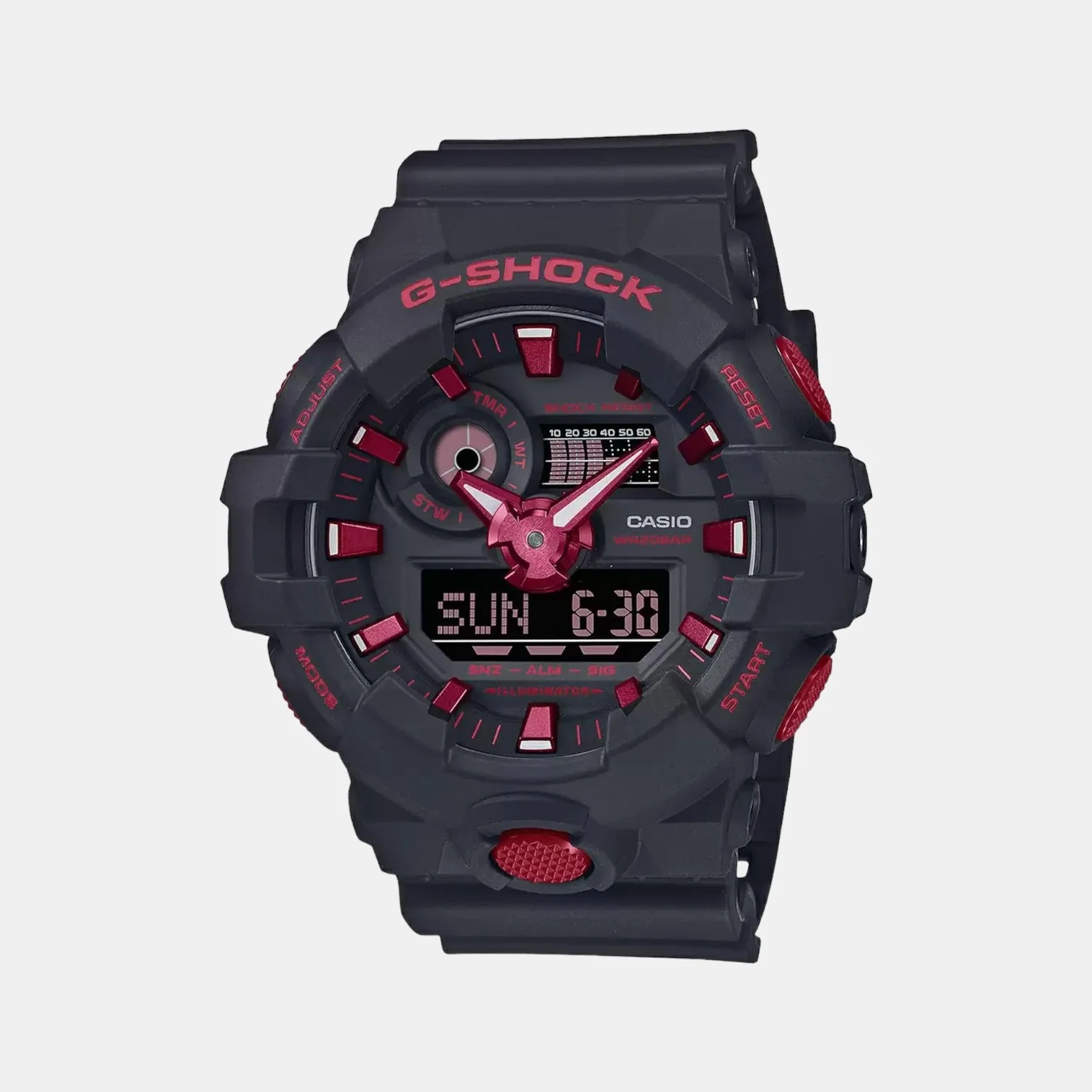 G-Shock Men Quartz Two Tone Dial Analog Resin Watch G1308