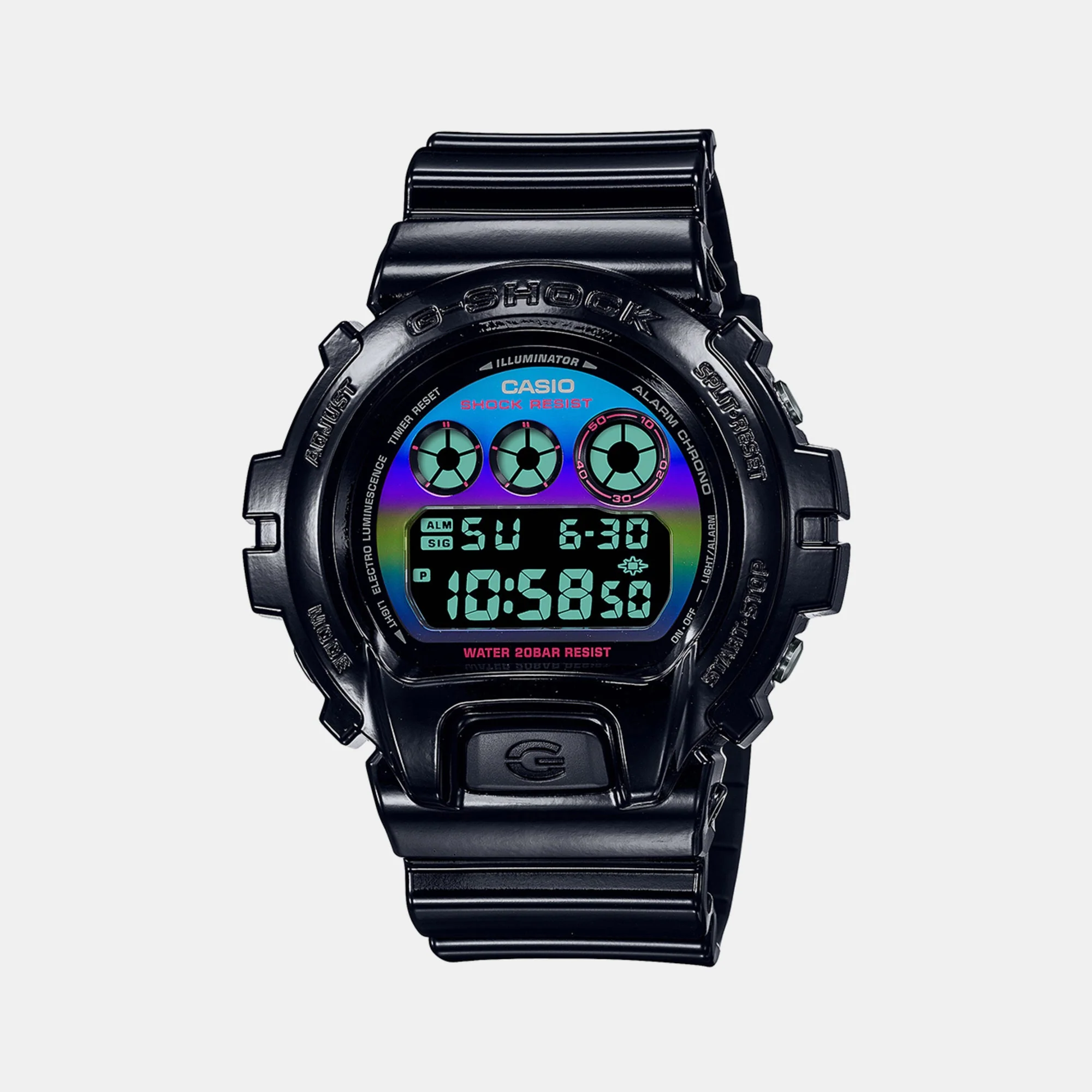 G-Shock Men Quartz Two Tone Dial Digital Resin Watch G1363