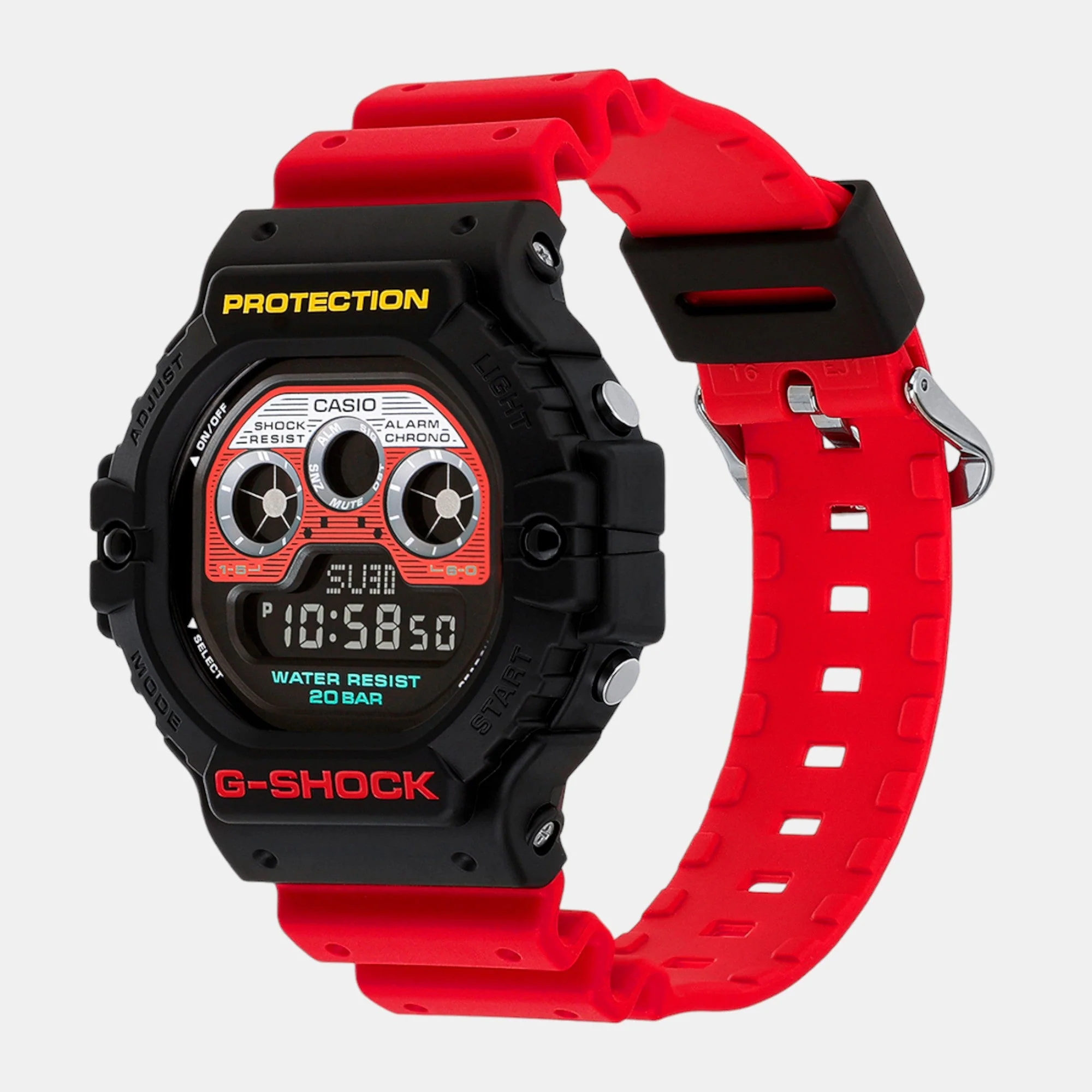 G-Shock Men Quartz Two Tone Dial Digital Resin Watch G1508 - Image 2