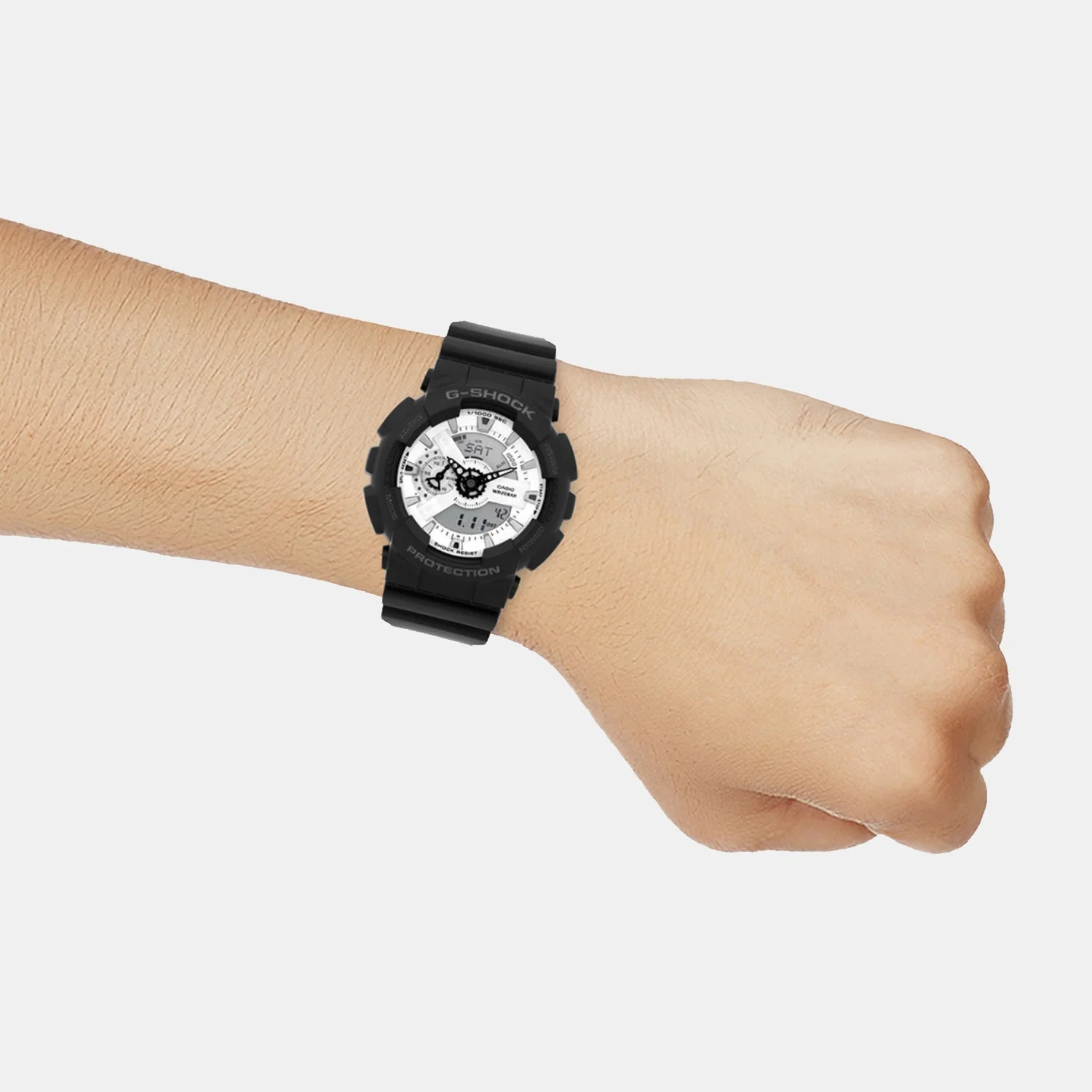 G-Shock Men Quartz White Dial Analog-Digital Resin Watch G1636 - Image 8