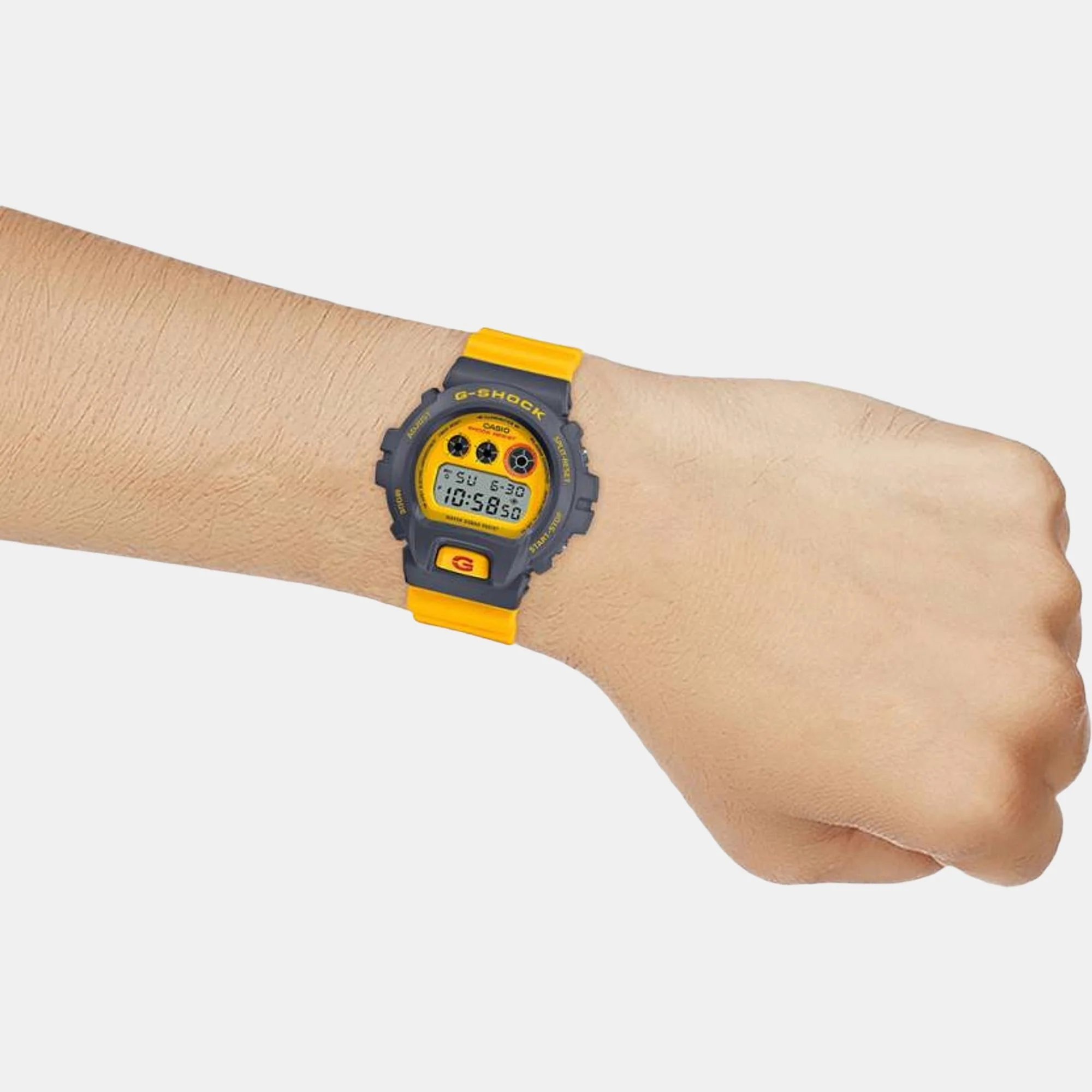 G-Shock Men Quartz Yellow Dial Digital Resin Watch G1337 - Image 4