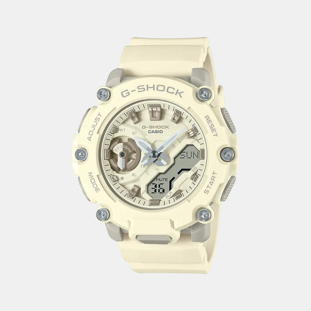 G-Shock Women Quartz Beige Dial Analog-Digital Resin Watch G1252