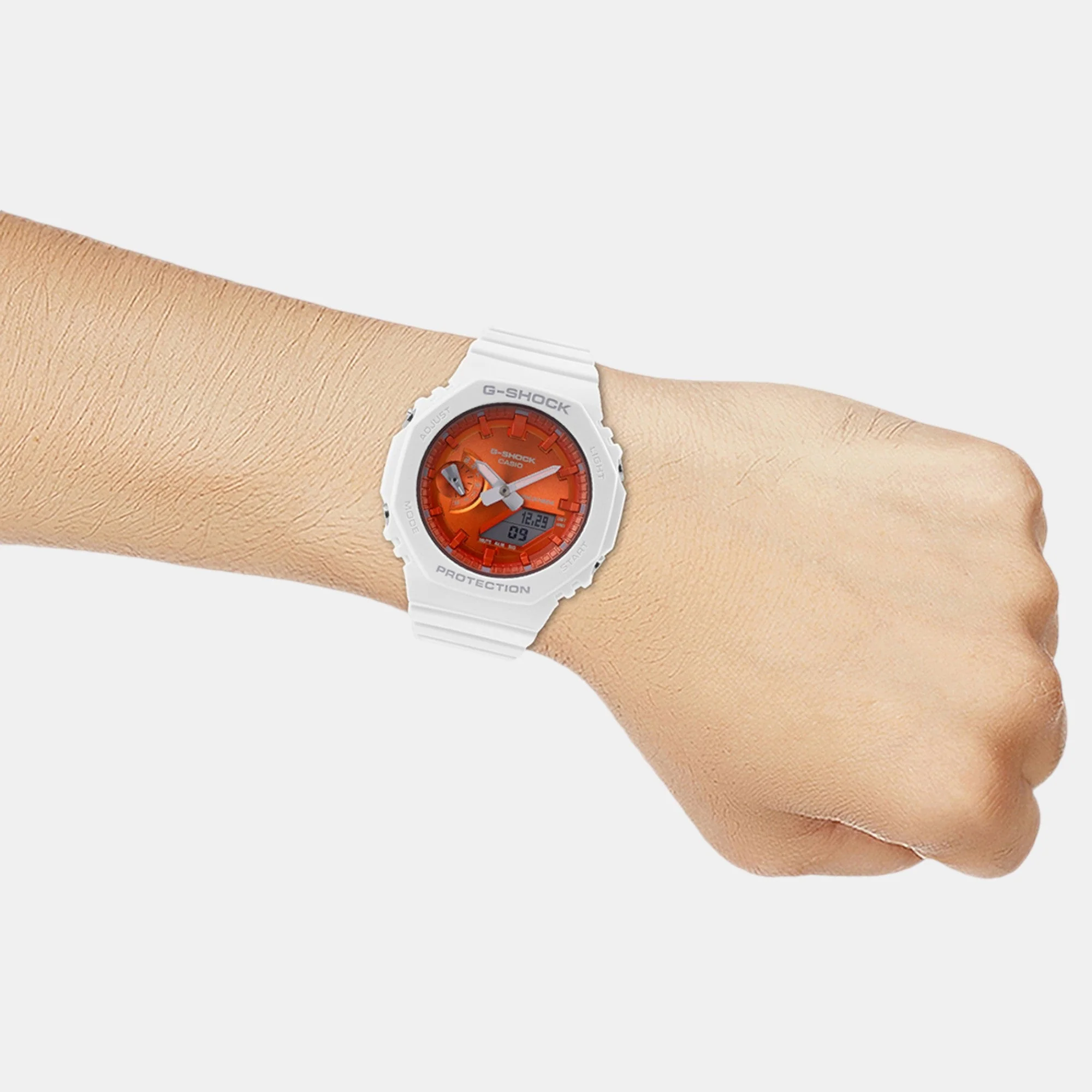 G-Shock Women Quartz Orange Dial Analog-Digital Resin Watch G1491 - Image 7