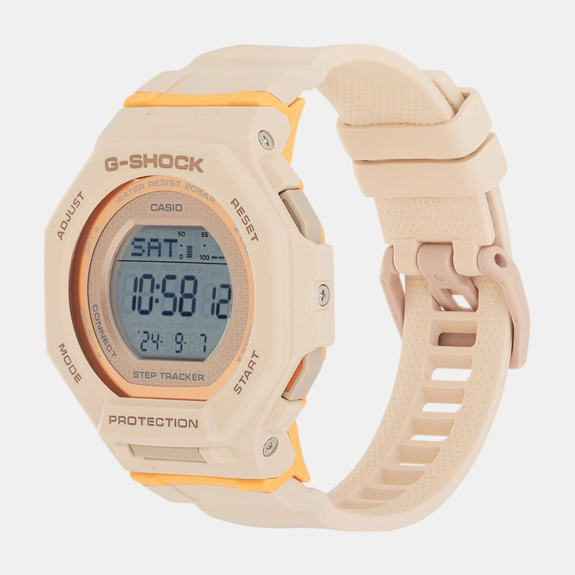 G-Shock Women Quartz Orange Dial Digital Resin Watch G1619 - Image 3