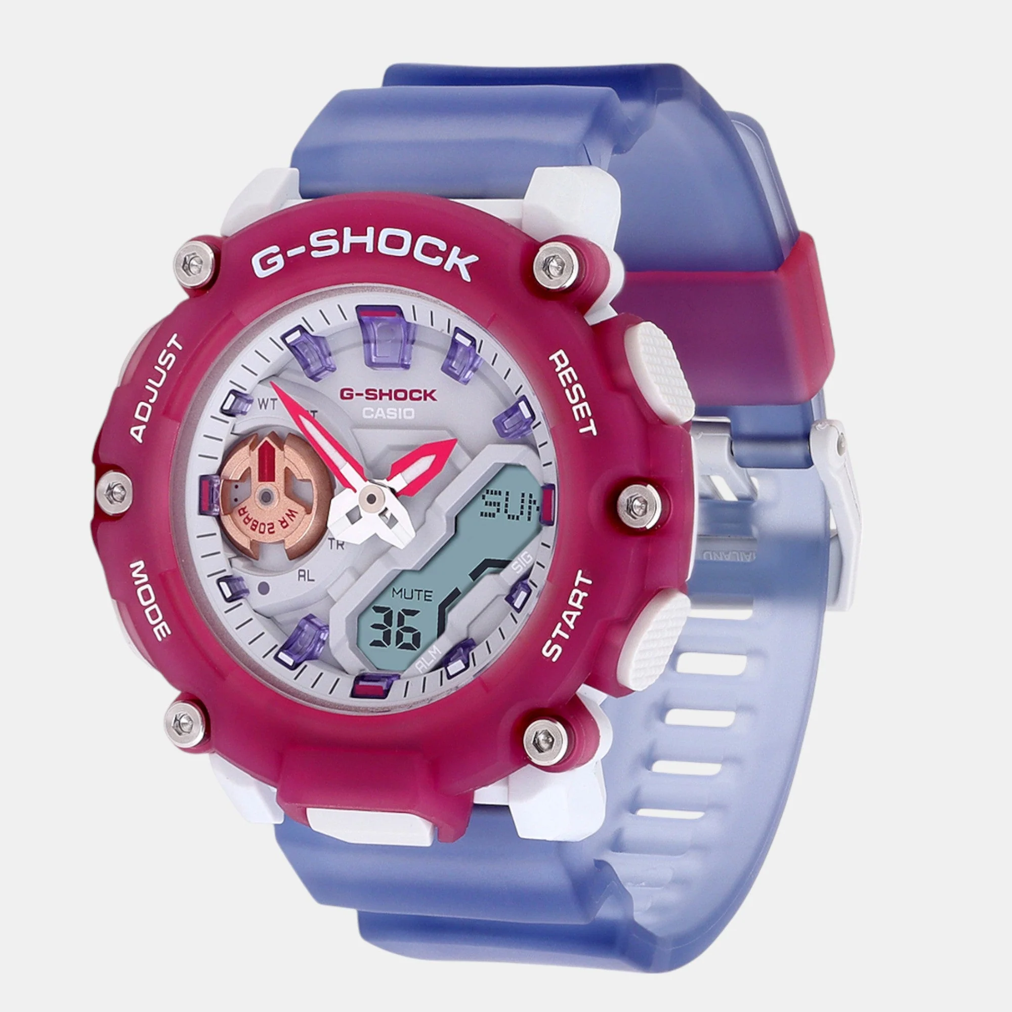 G-Shock Women Quartz Purple Dial Analog-Digital Resin Watch G1423 - Image 2