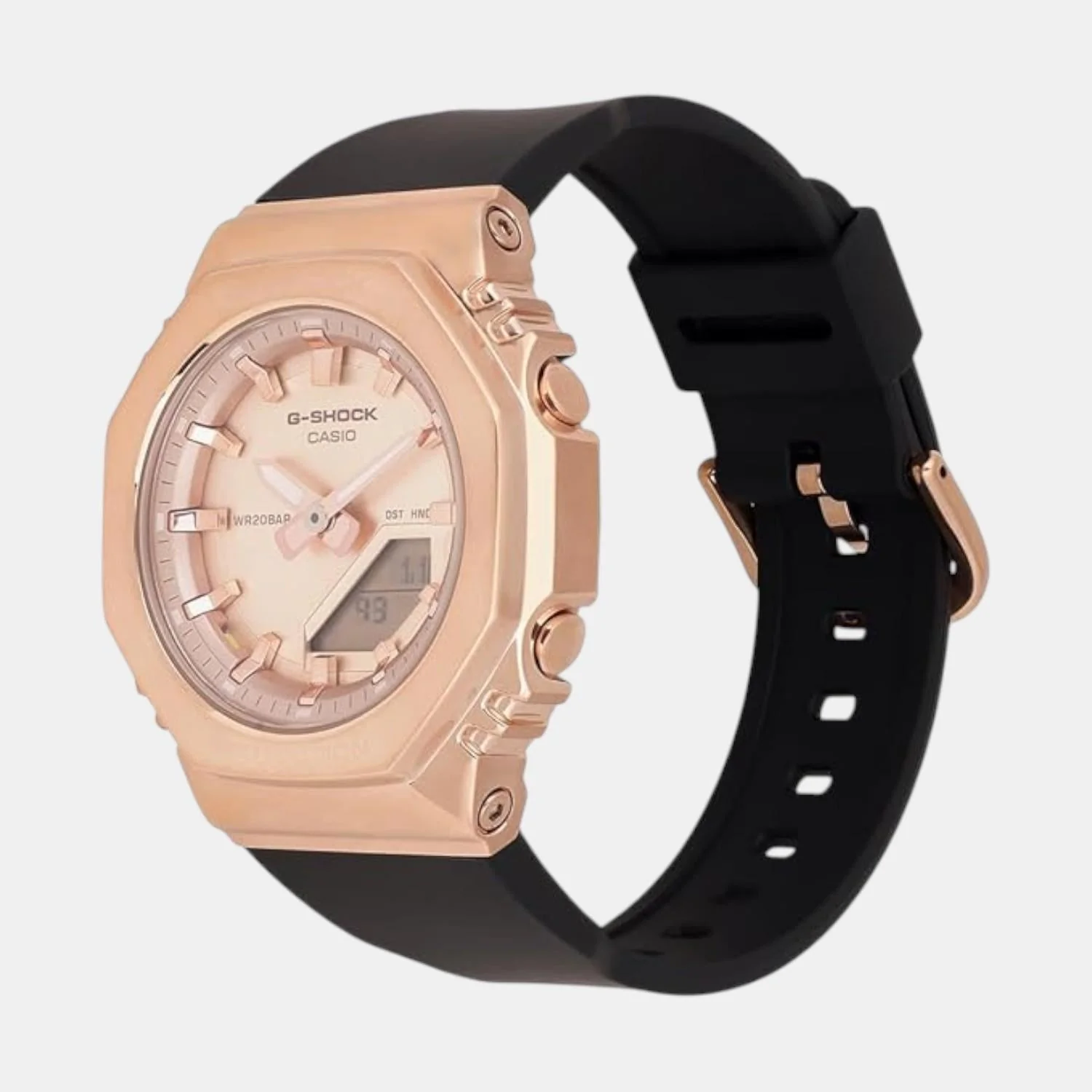 G-Shock Women Quartz Rose Gold Dial Analog-Digital Resin Watch G1693 - Image 5
