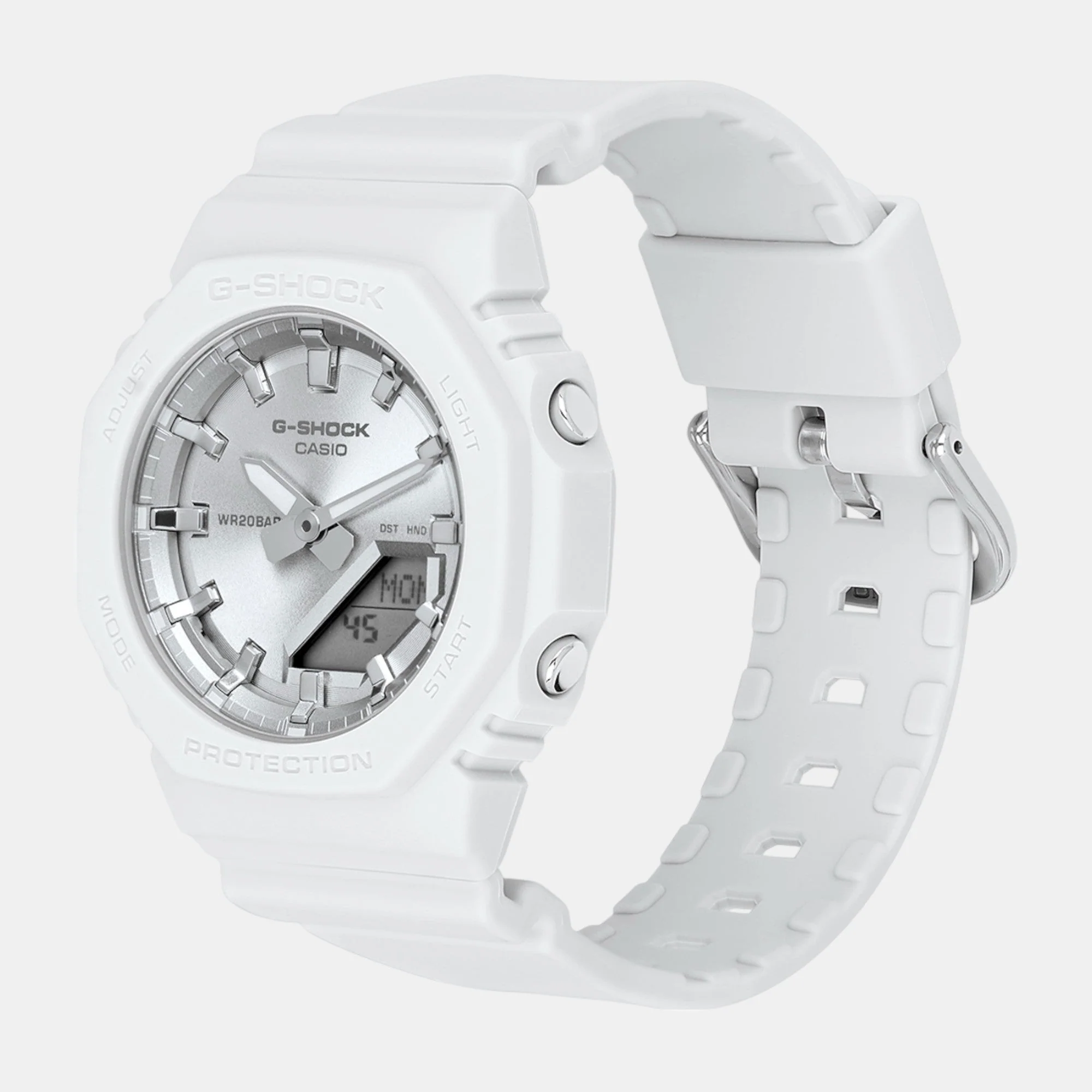 G-Shock Women Quartz White Dial Analog-Digital Resin Watch G1560 - Image 4