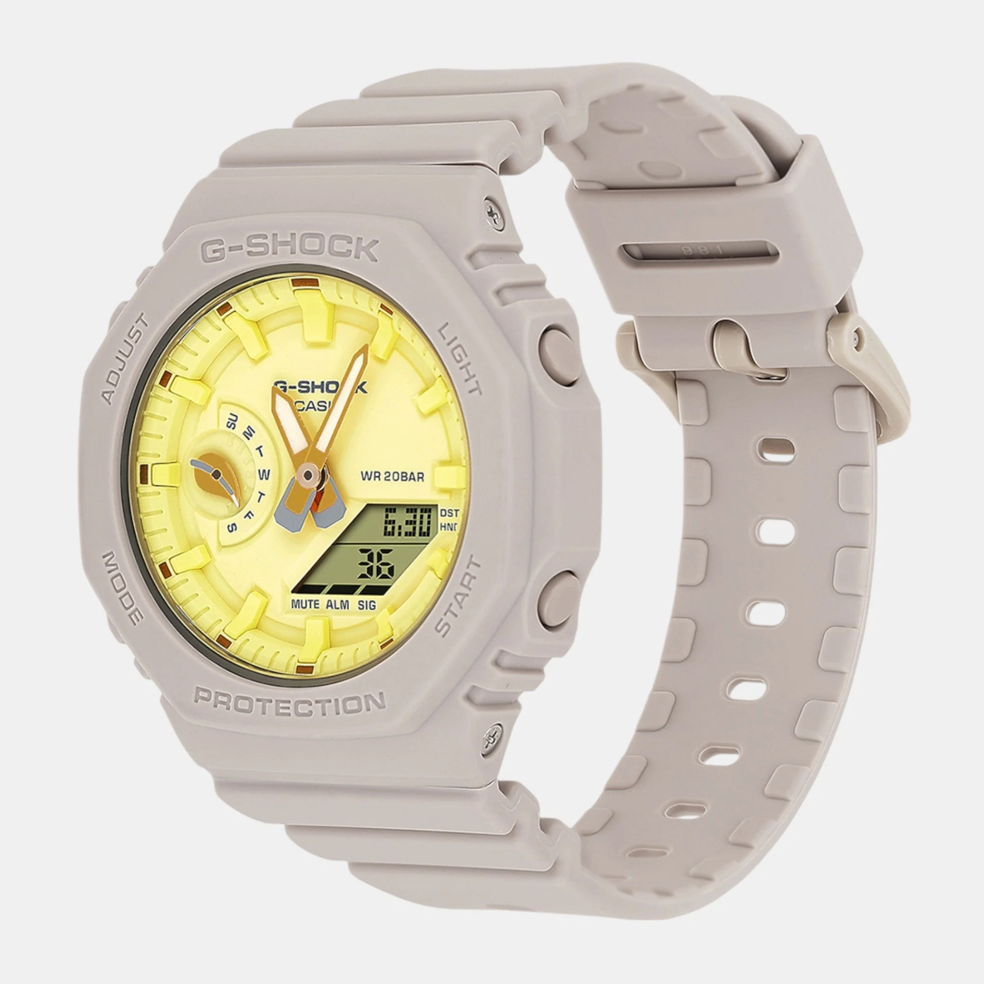 G-Shock Women Quartz Yellow Dial Analog-Digital Resin Watch G1499 - Image 2