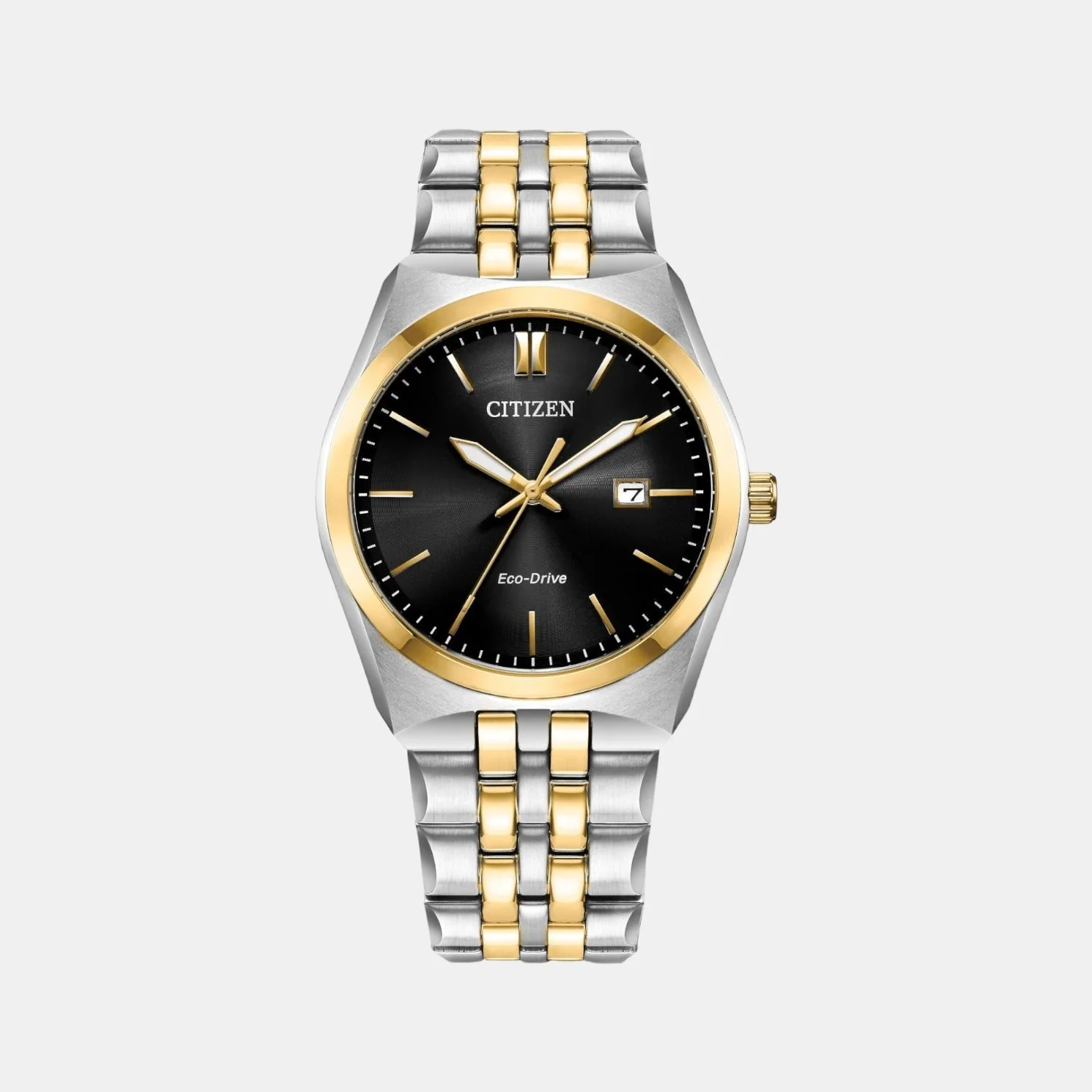 Corso Men Eco-Drive Black Dial Analog Stainless Steel Watch BM7334-58E