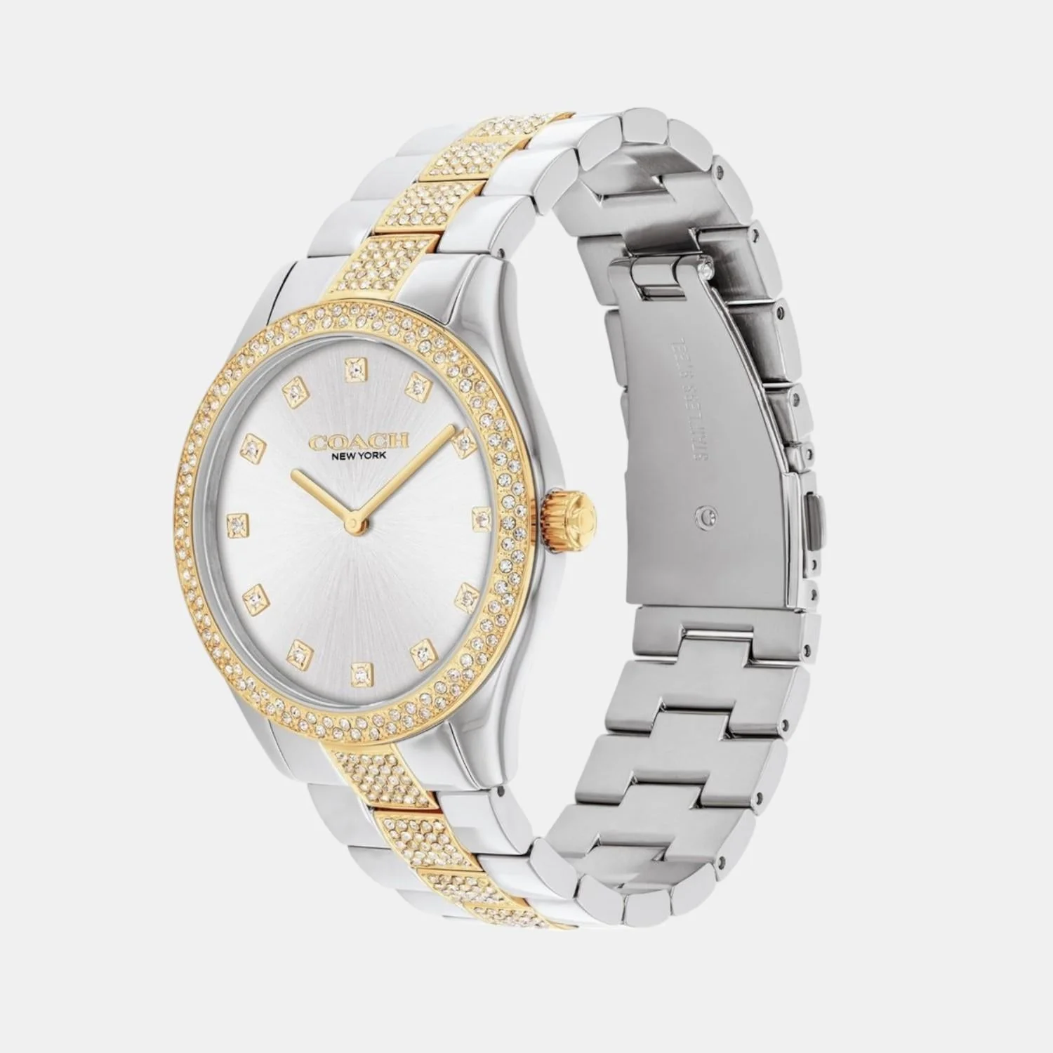 Brooks Unisex Quartz Silver Dial Analog Stainless Steel Watch 14400034 - Image 2