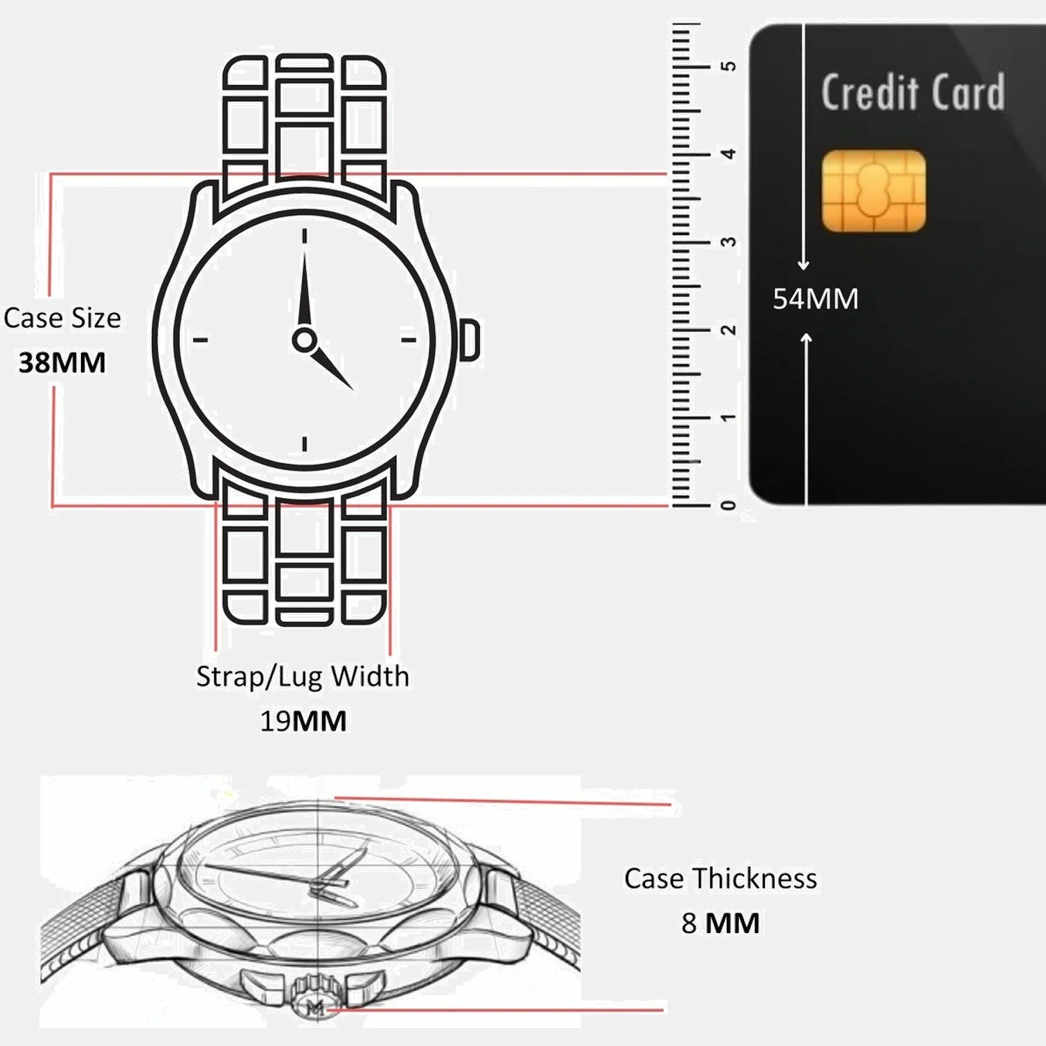 Brooks Unisex Quartz Silver Dial Analog Stainless Steel Watch 14400034 - Image 6