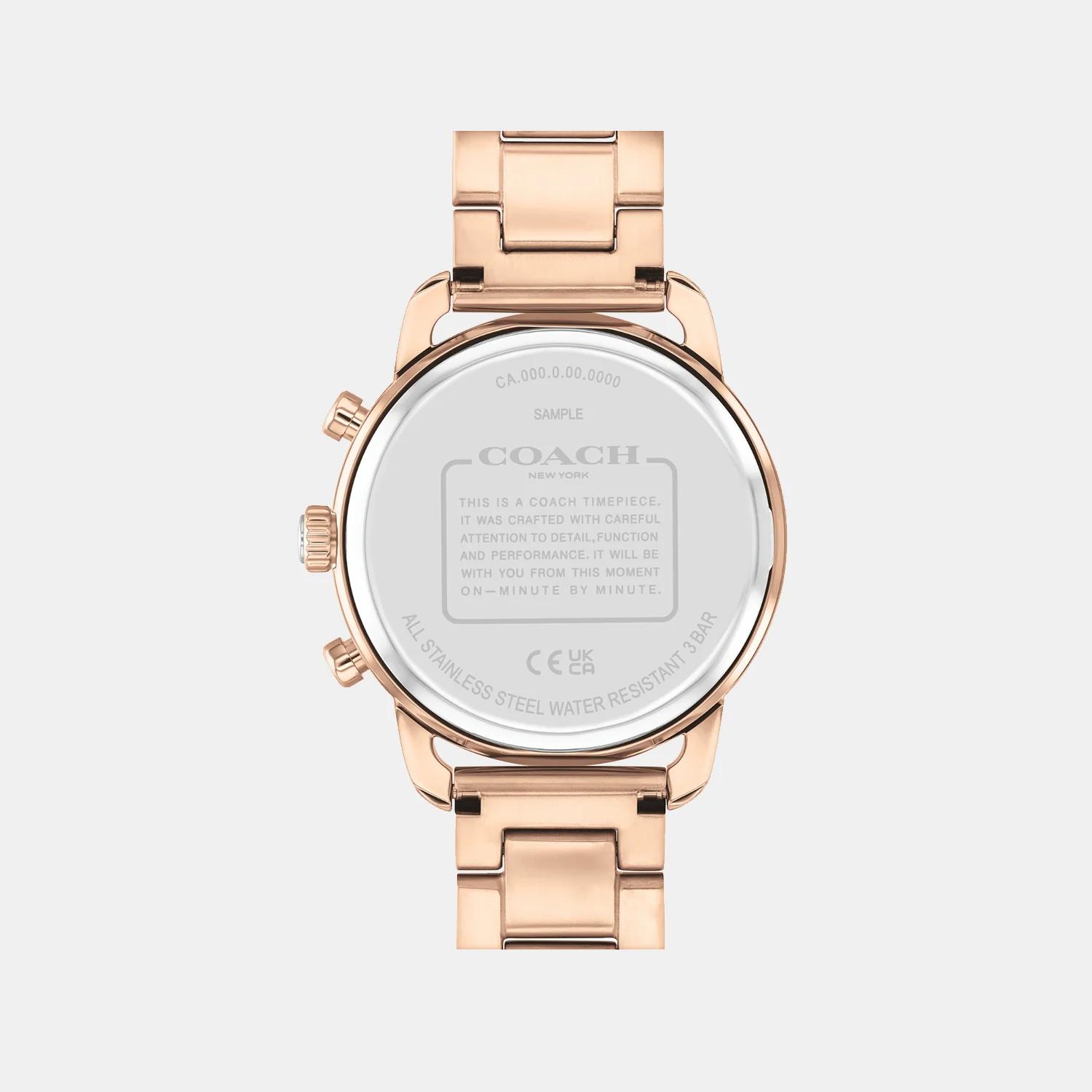 Cruiser Women Quartz Rose Gold Dial Chronograph Stainless Steel Watch 14504255 - Image 3